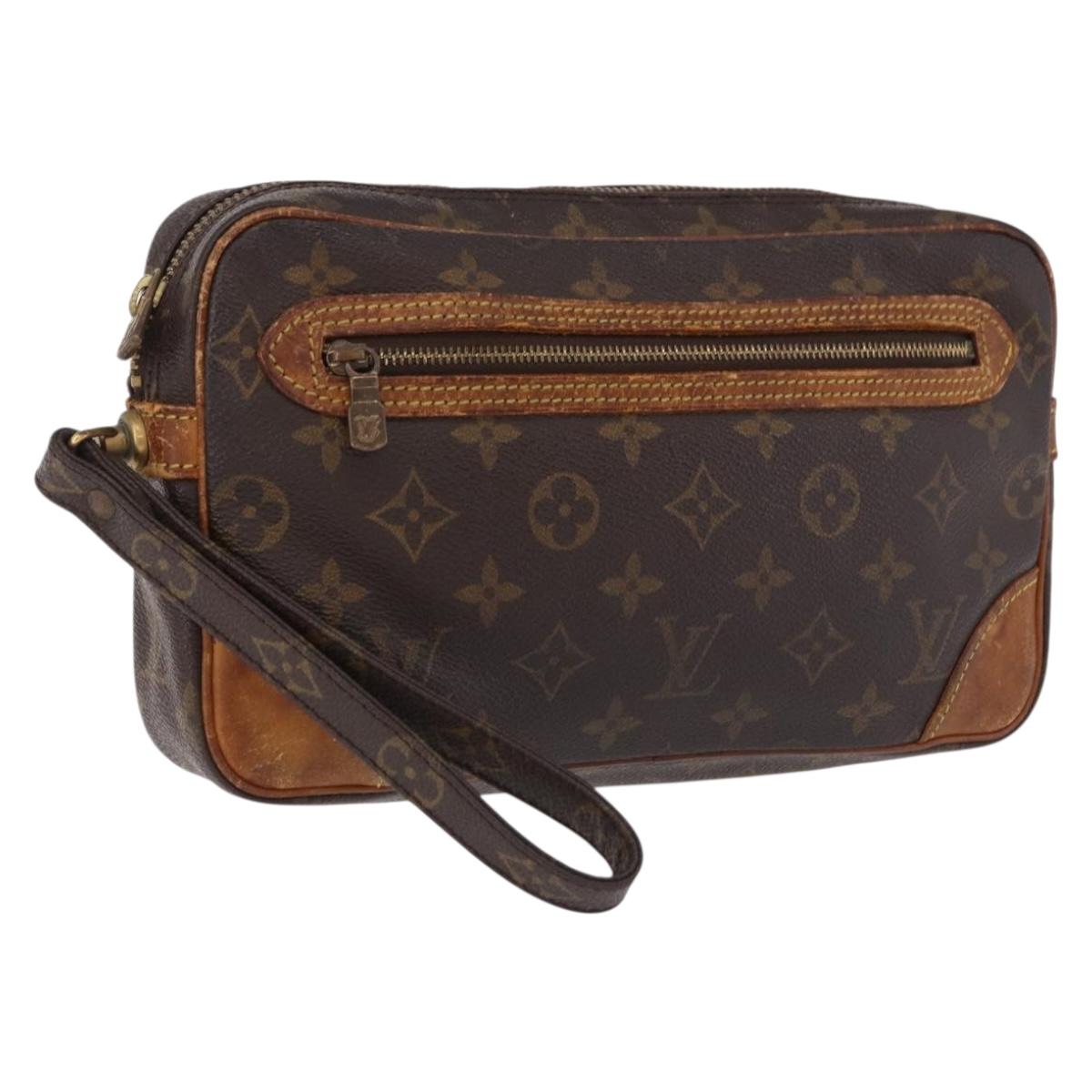 LOUIS VUITTON Monogram Marly Dragonne GM Clutch Bag M51825 LV Auth BA14312