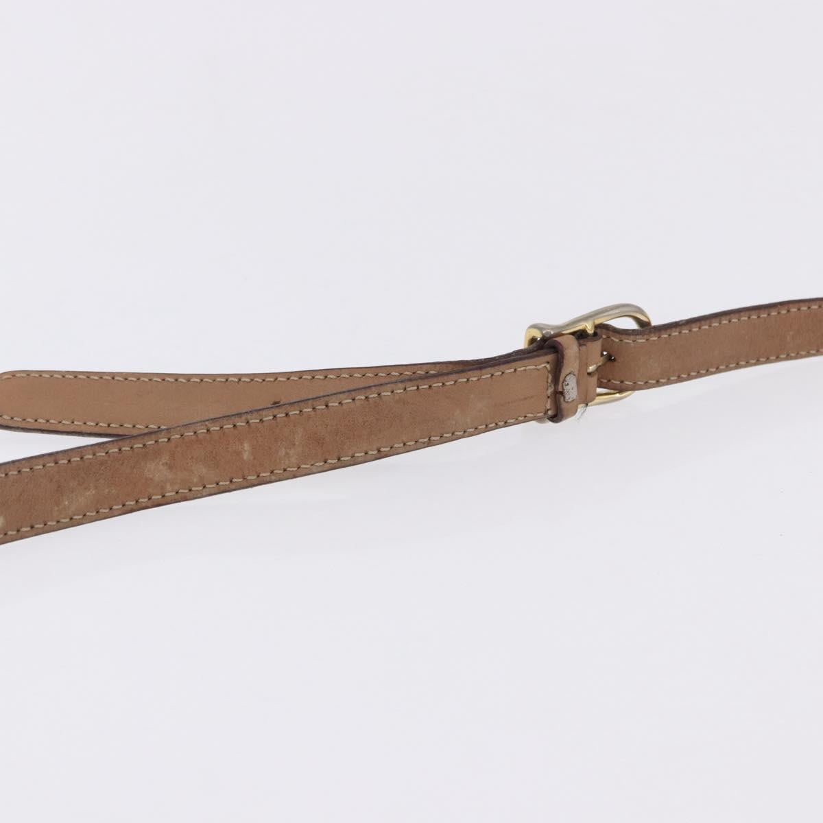 CELINE Macadam Canvas Shoulder Bag PVC Leather Brown Gold Auth BA14313