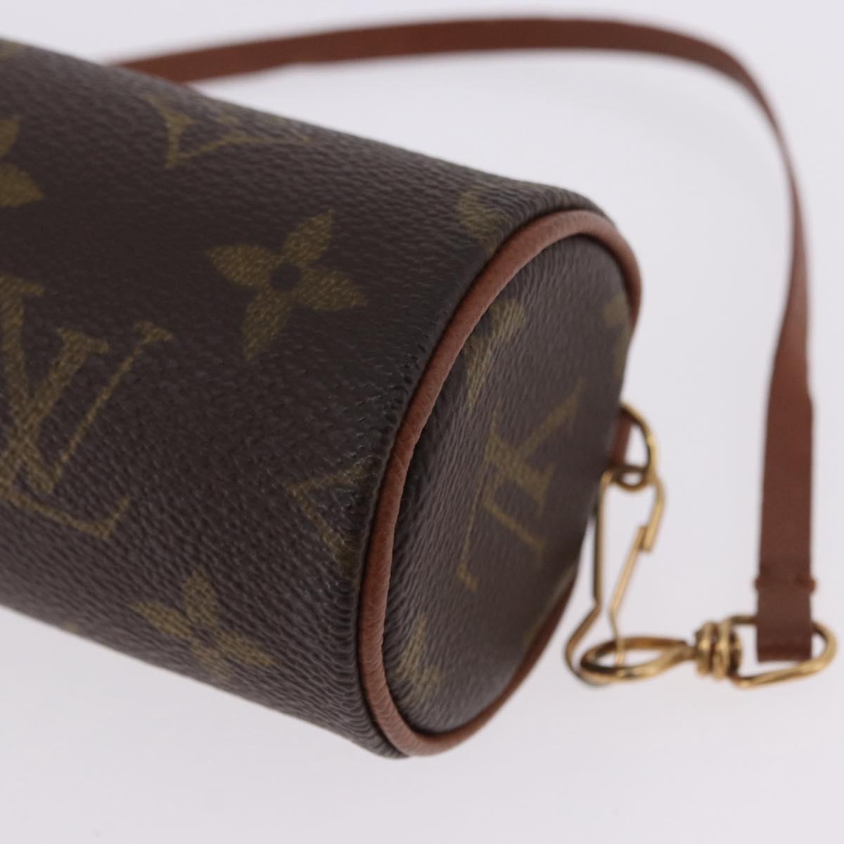 LOUIS VUITTON Monogram Papillon Pouch LV Auth BA14314