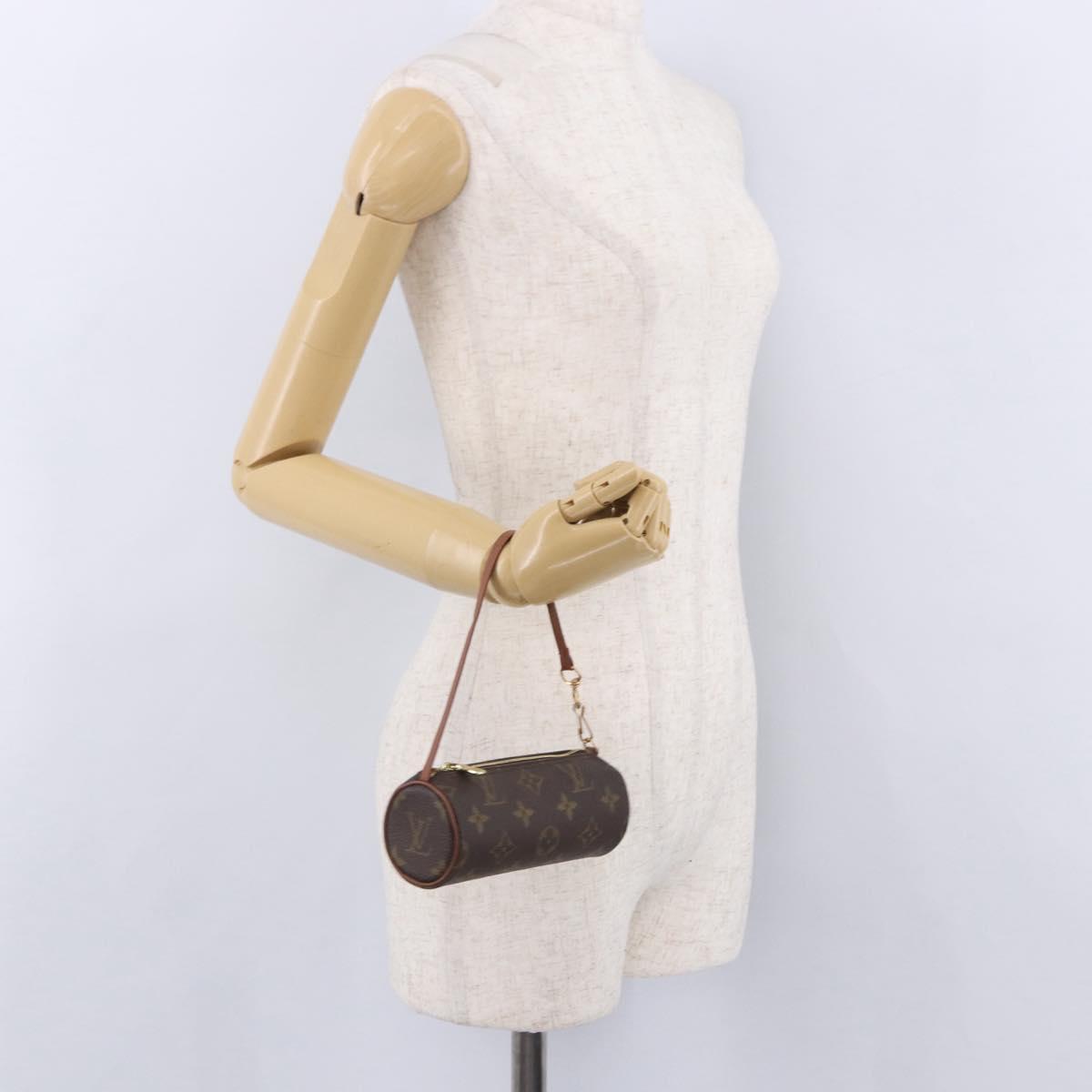 LOUIS VUITTON Monogram Papillon Pouch LV Auth BA14314