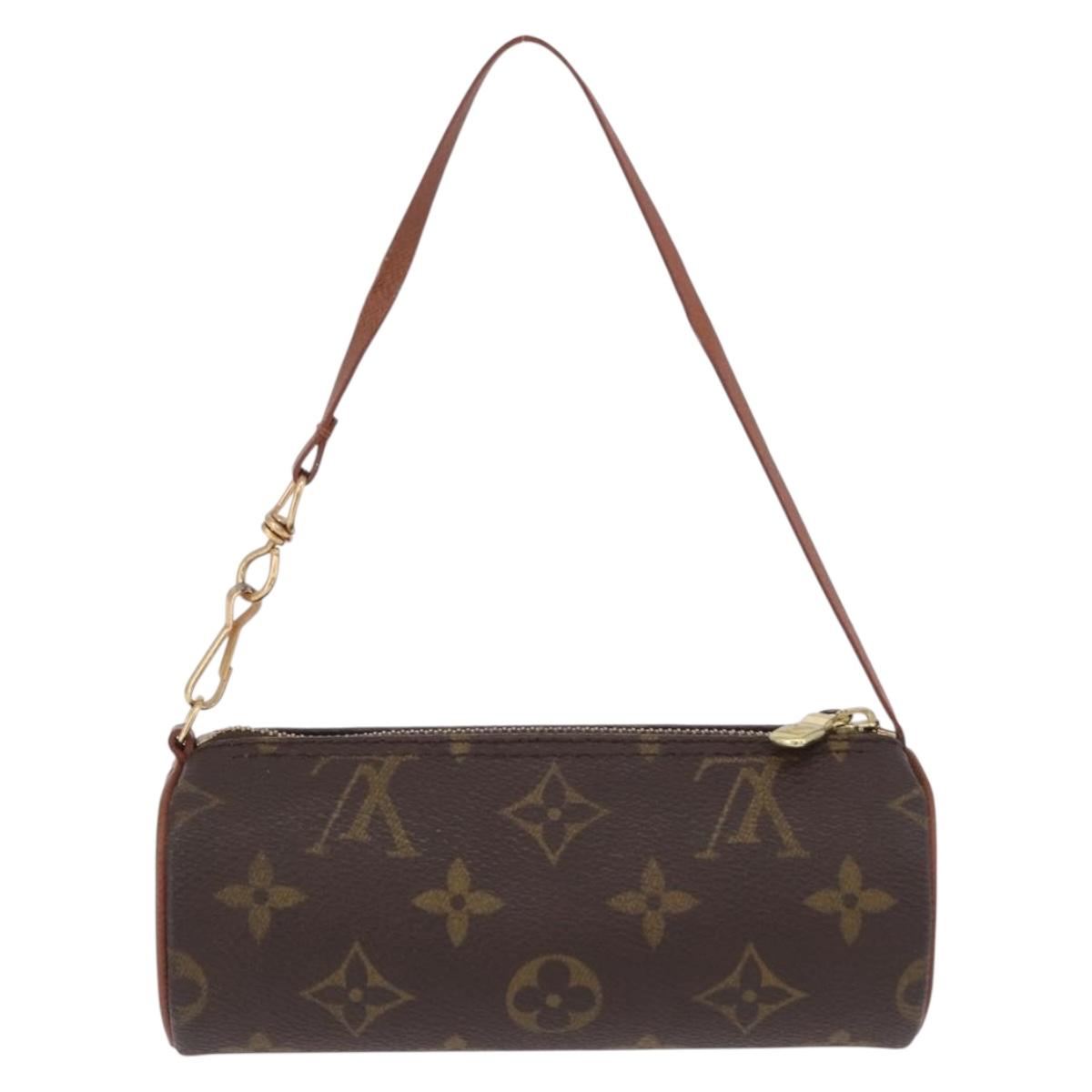 LOUIS VUITTON Monogram Papillon Pouch LV Auth BA14314