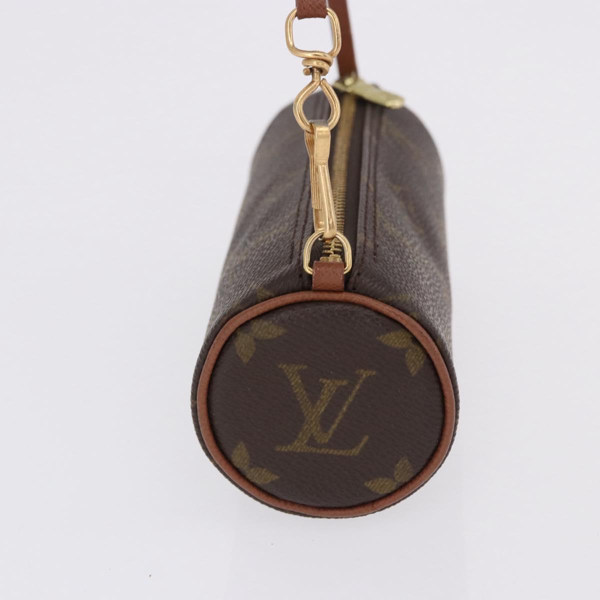 LOUIS VUITTON Monogram Papillon Pouch LV Auth BA14314