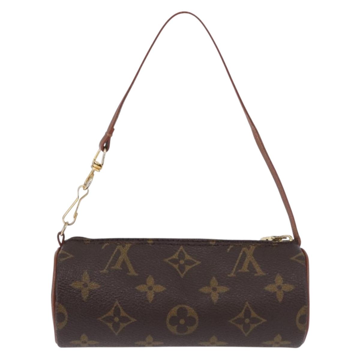 LOUIS VUITTON Monogram Papillon Pouch LV Auth BA14315