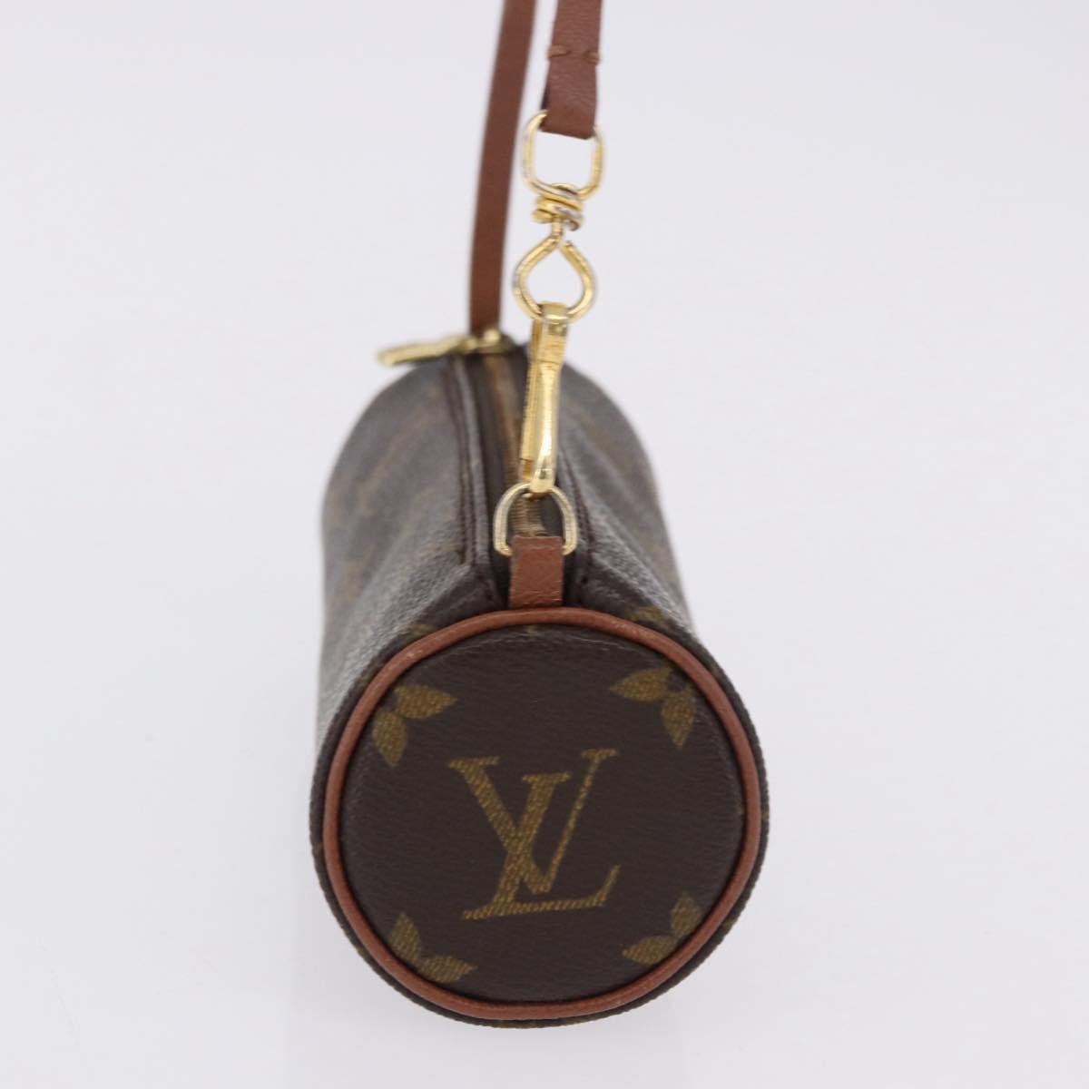 LOUIS VUITTON Monogram Papillon Pouch LV Auth BA14315