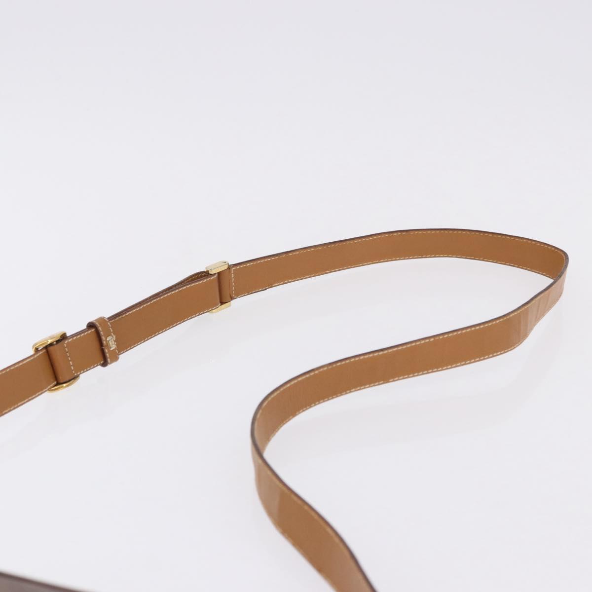 GUCCI Micro GG Supreme Shoulder Bag PVC Brown Gold 001 261 0688 Auth BA14319A