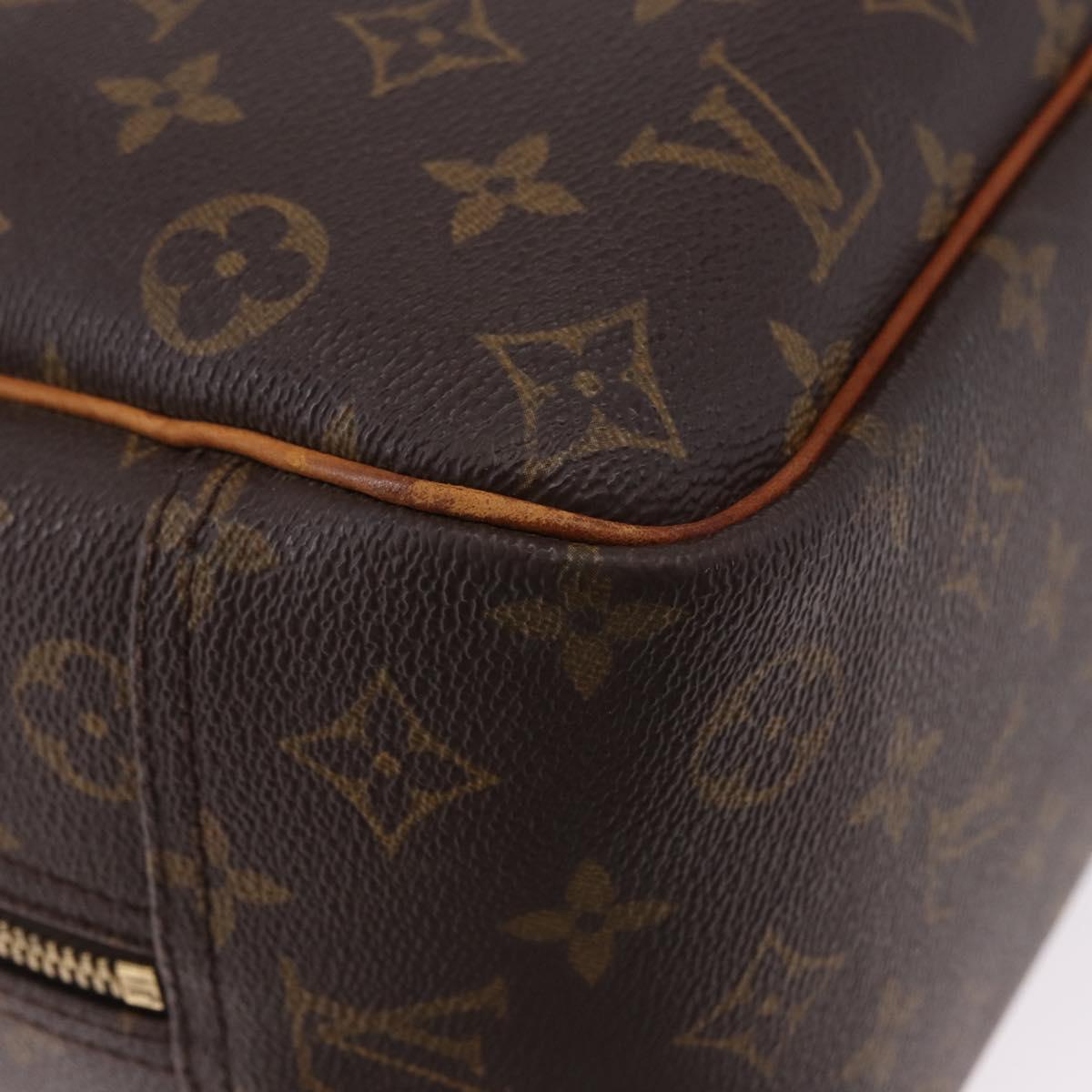 LOUIS VUITTON Monogram Deauville Hand Bag M47270 LV Auth BA14324