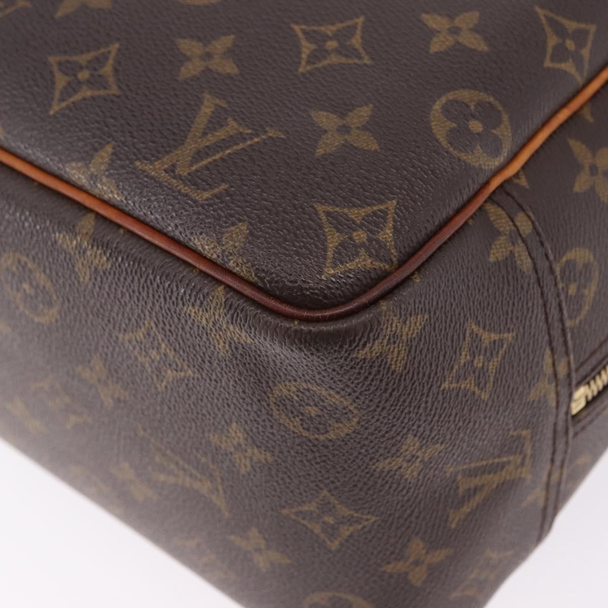 LOUIS VUITTON Monogram Deauville Hand Bag M47270 LV Auth BA14324