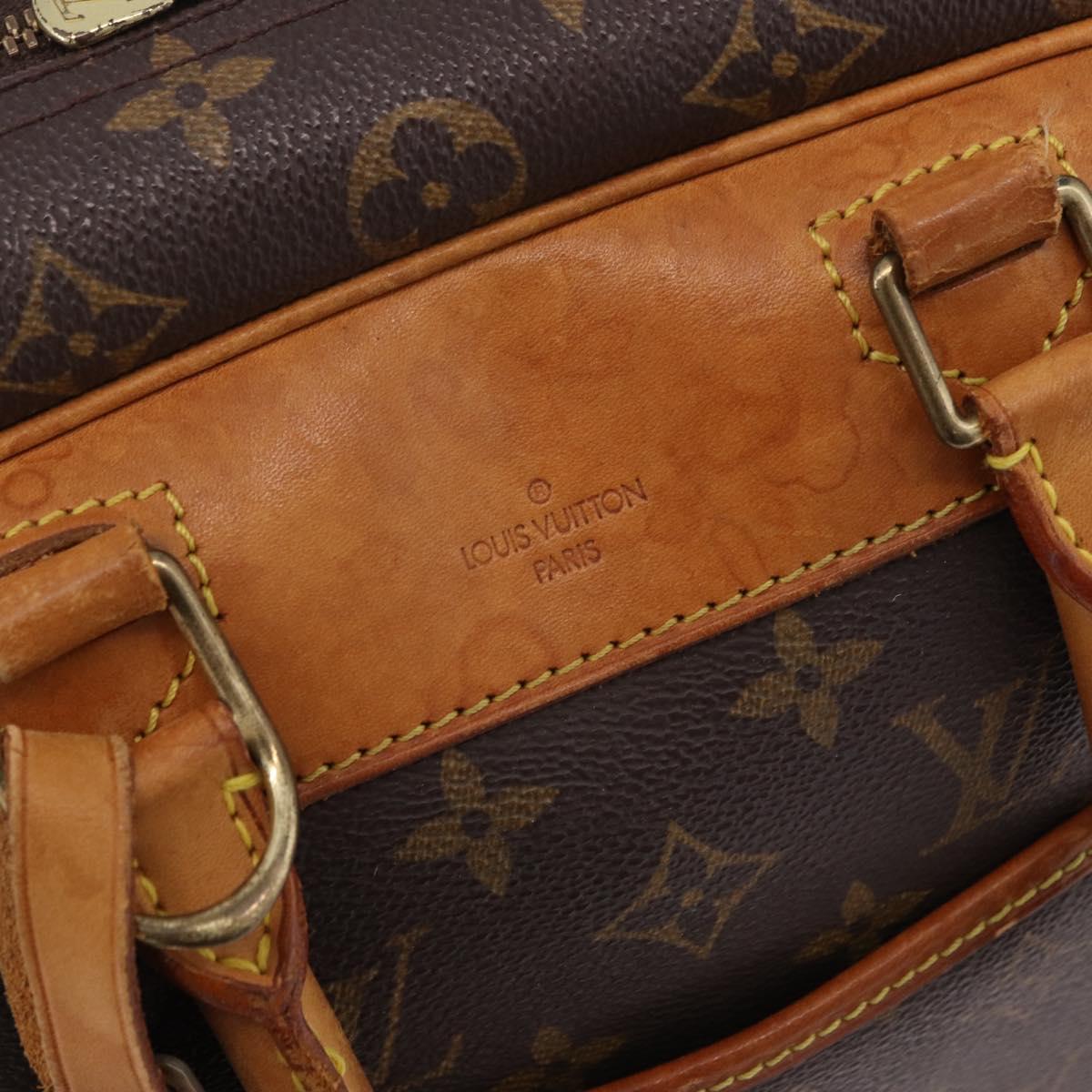 LOUIS VUITTON Monogram Deauville Hand Bag M47270 LV Auth BA14324
