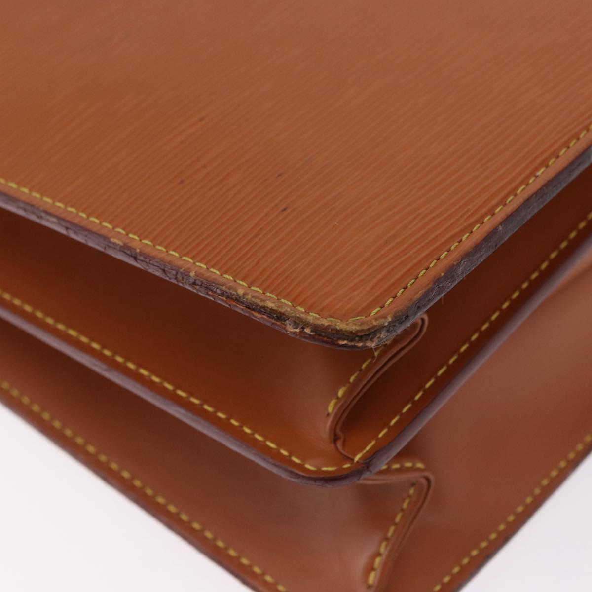 LOUIS VUITTON Epi Serviette Conseiller Briefcase Brown M54423 LV Auth BA14325