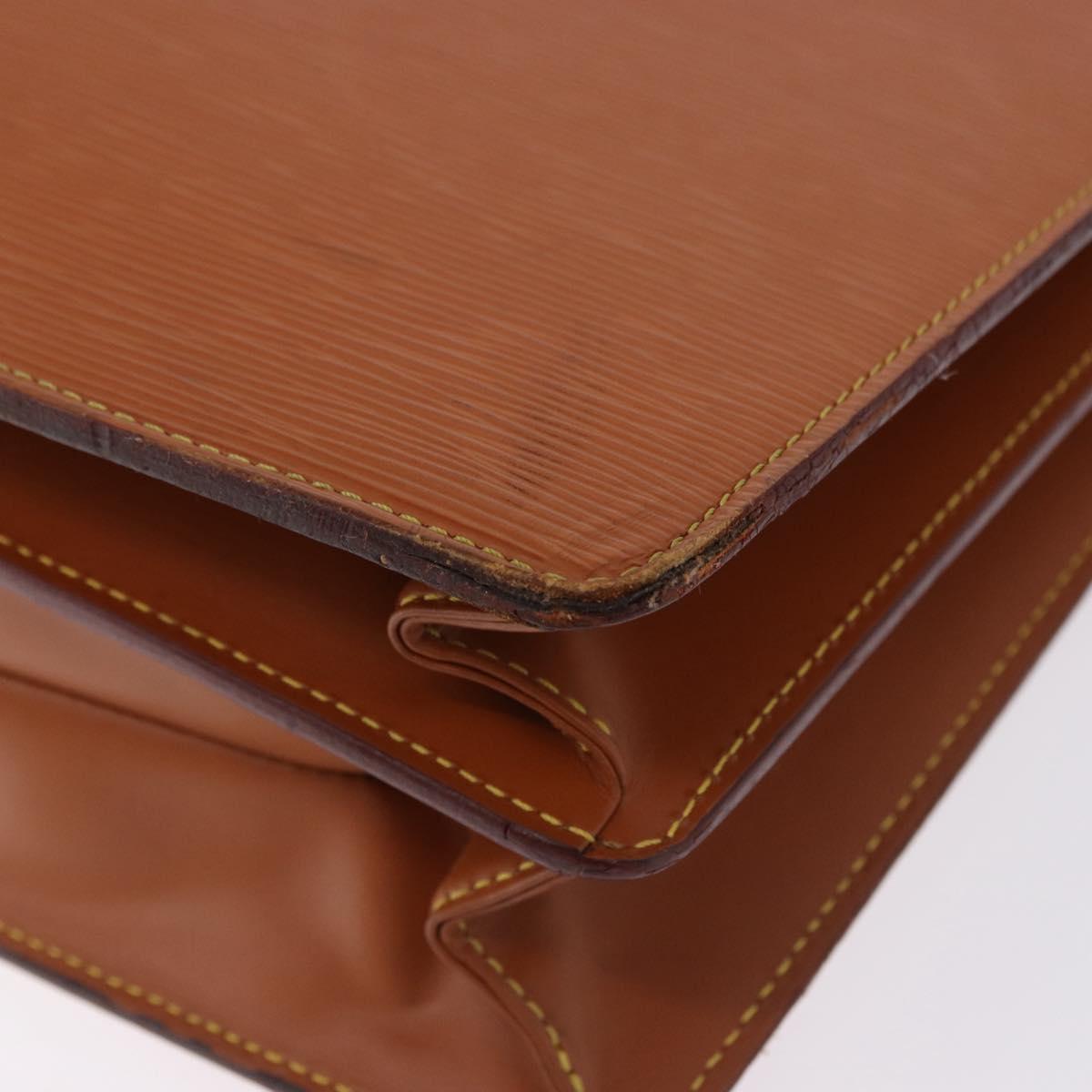 LOUIS VUITTON Epi Serviette Conseiller Briefcase Brown M54423 LV Auth BA14325