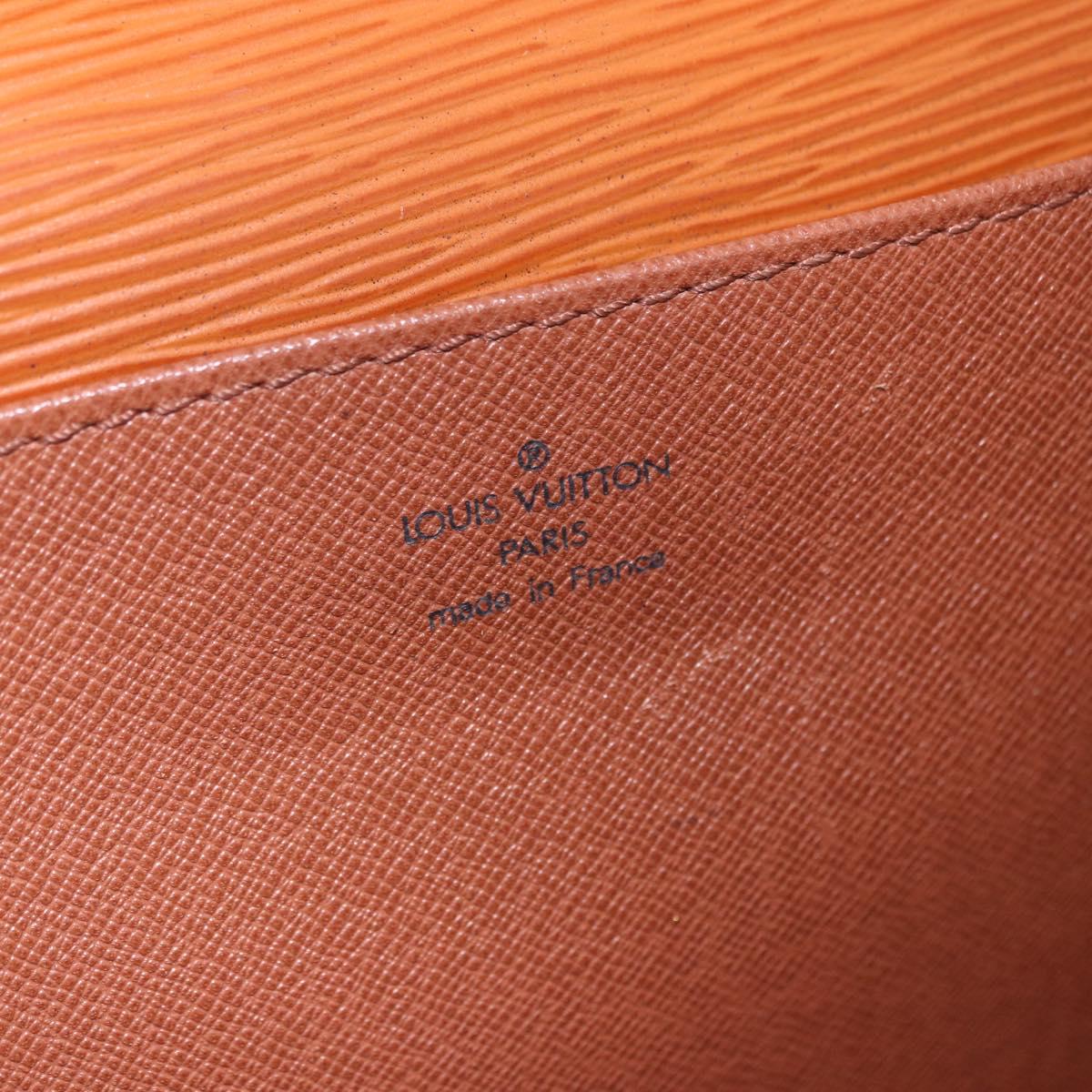 LOUIS VUITTON Epi Serviette Conseiller Briefcase Brown M54423 LV Auth BA14325