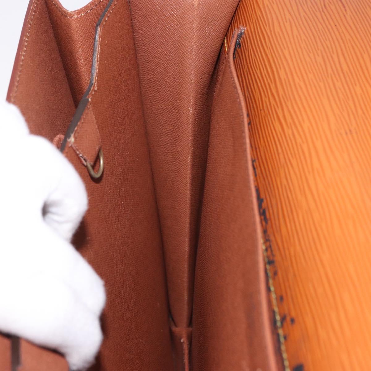 LOUIS VUITTON Epi Serviette Conseiller Briefcase Brown M54423 LV Auth BA14325