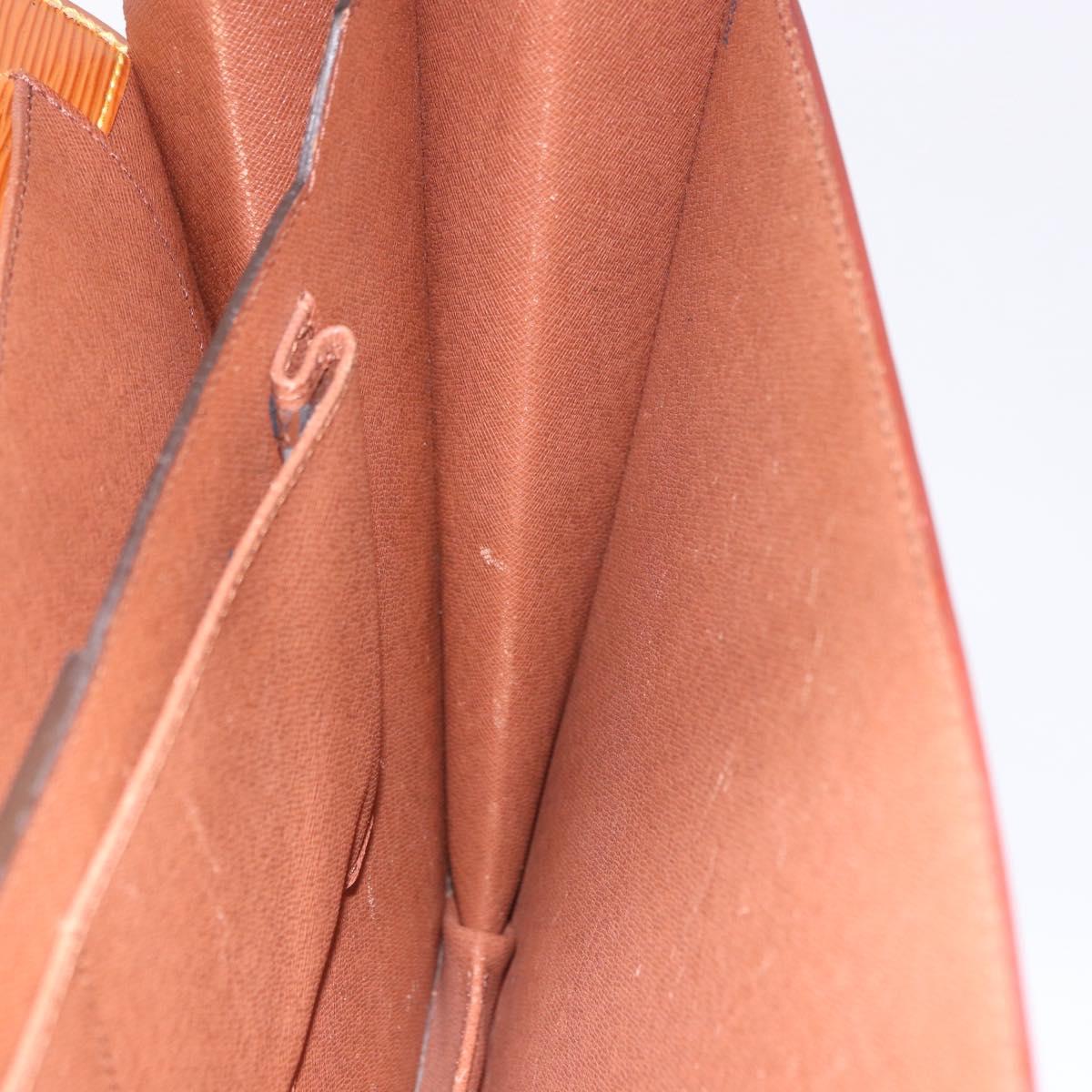 LOUIS VUITTON Epi Serviette Conseiller Briefcase Brown M54423 LV Auth BA14325