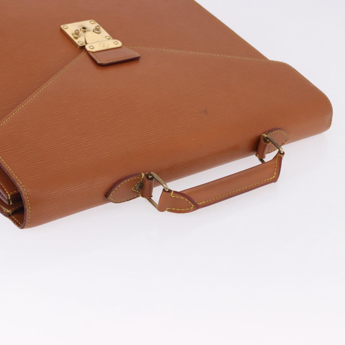 LOUIS VUITTON Epi Serviette Conseiller Briefcase Brown M54423 LV Auth BA14325