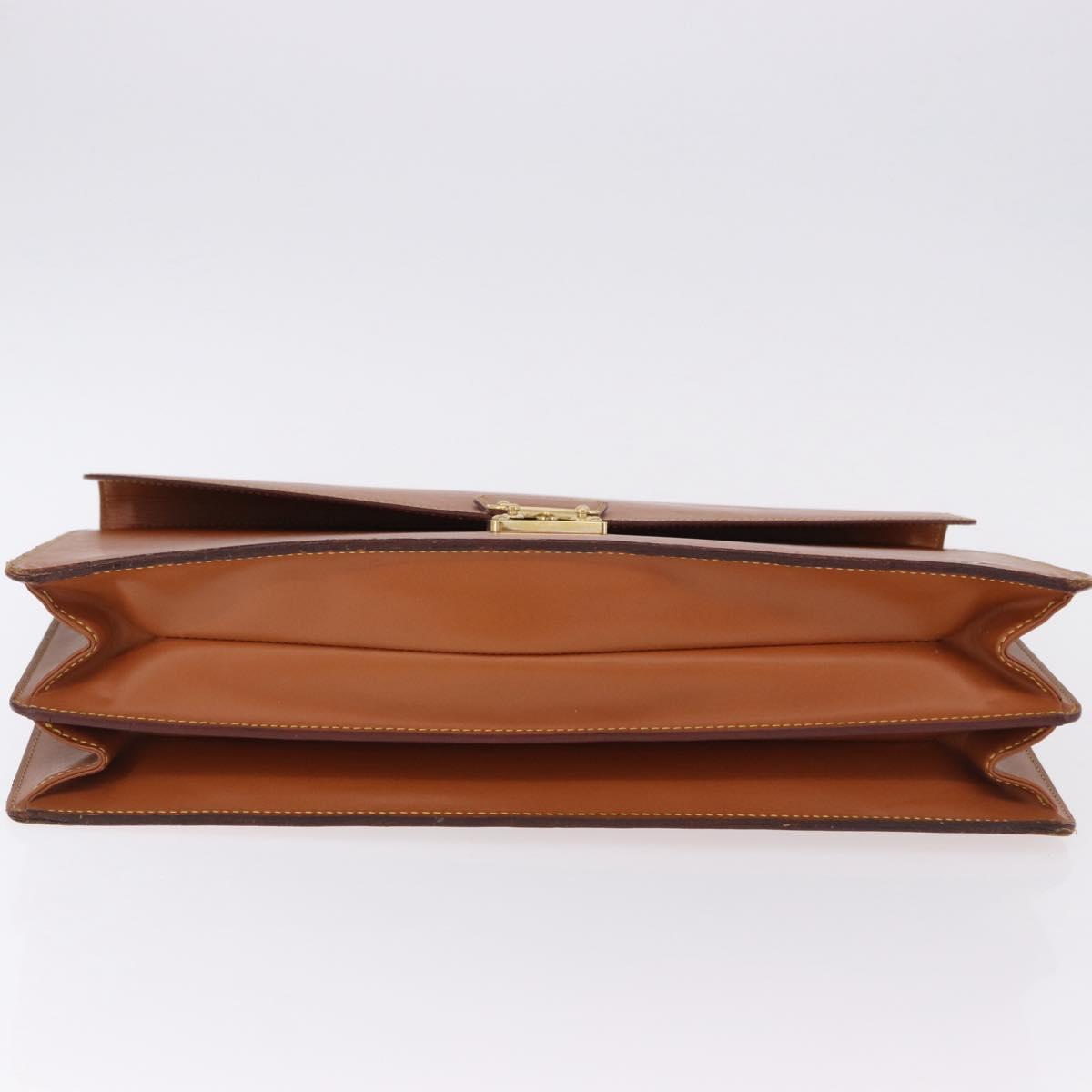 LOUIS VUITTON Epi Serviette Conseiller Briefcase Brown M54423 LV Auth BA14325