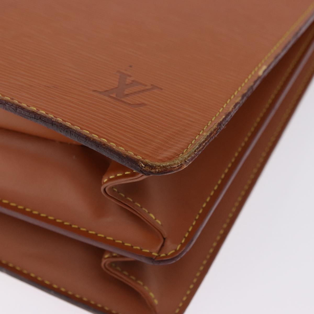 LOUIS VUITTON Epi Serviette Conseiller Briefcase Brown M54423 LV Auth BA14325