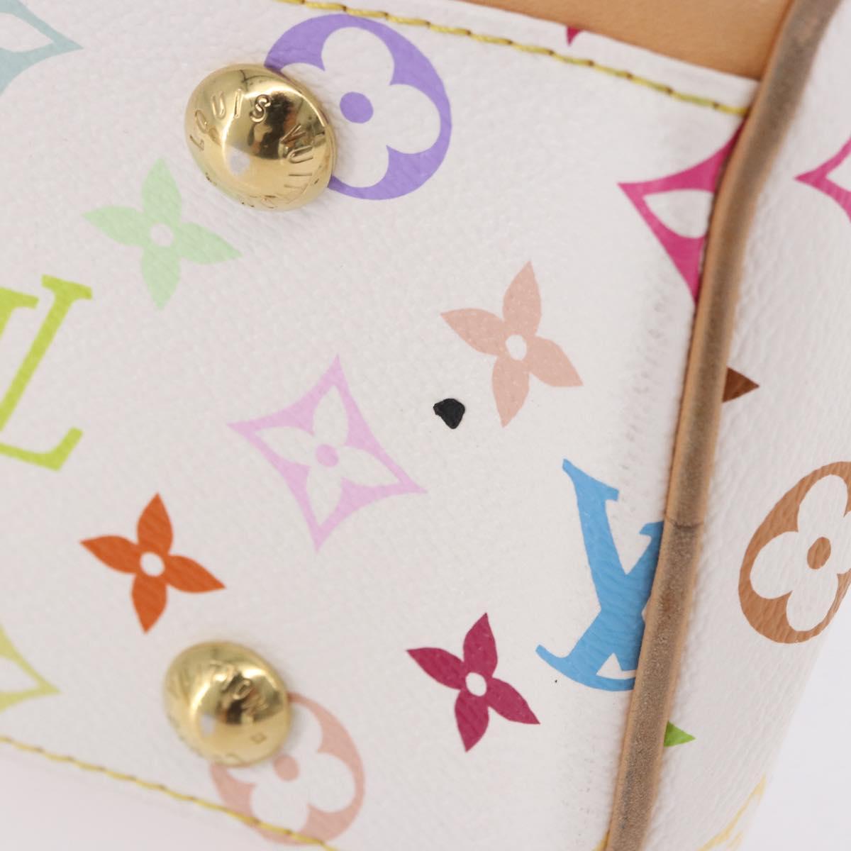 LOUIS VUITTON Monogram Multicolor Beverly MM Bag White M40203 LV Auth BA14326SV