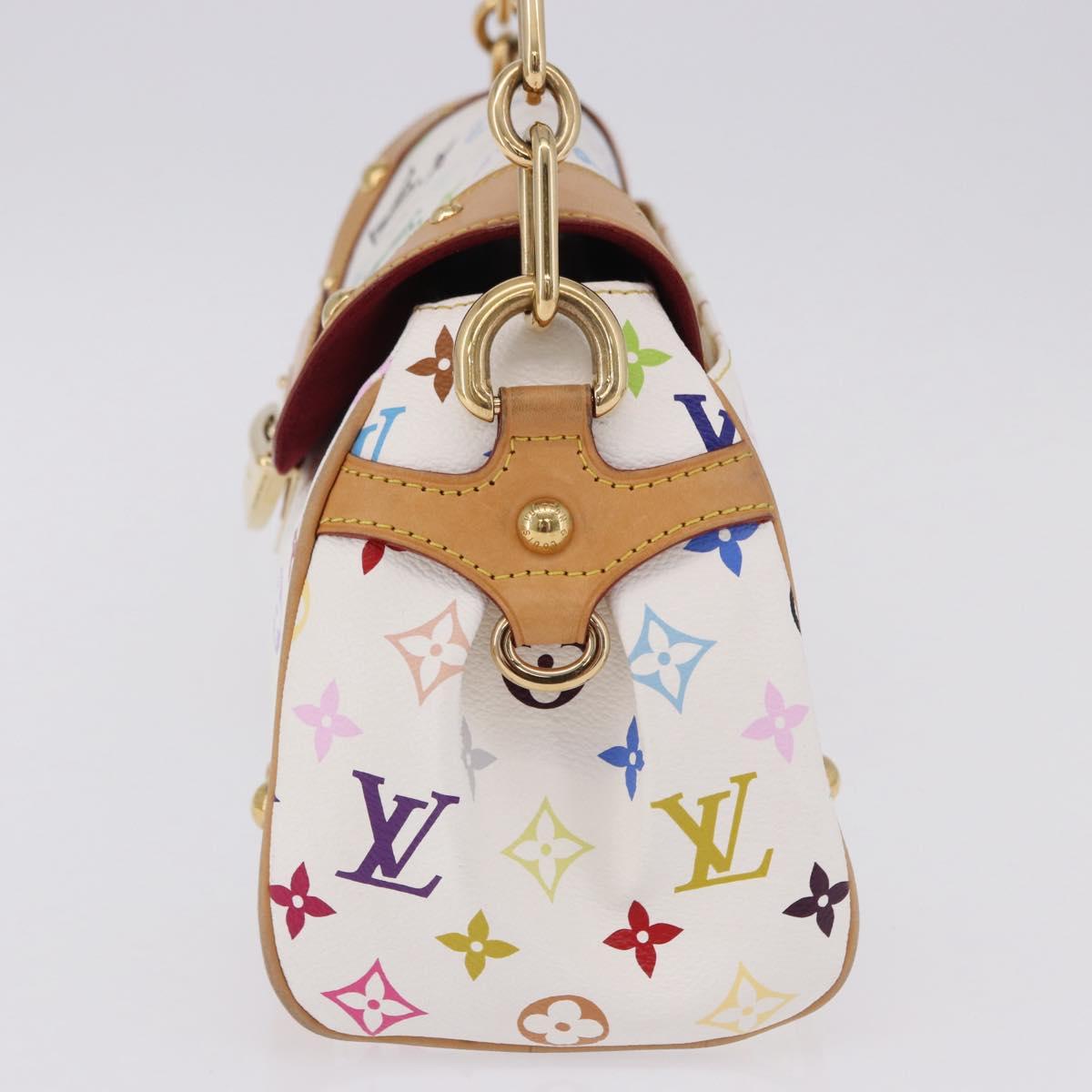 LOUIS VUITTON Monogram Multicolor Beverly MM Bag White M40203 LV Auth BA14326SV