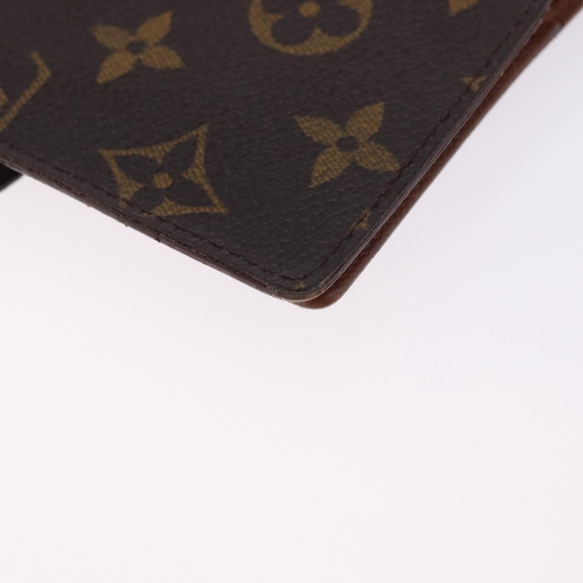 LOUIS VUITTON Monogram Agenda PM Day Planner Cover R20005 LV Auth BA14337