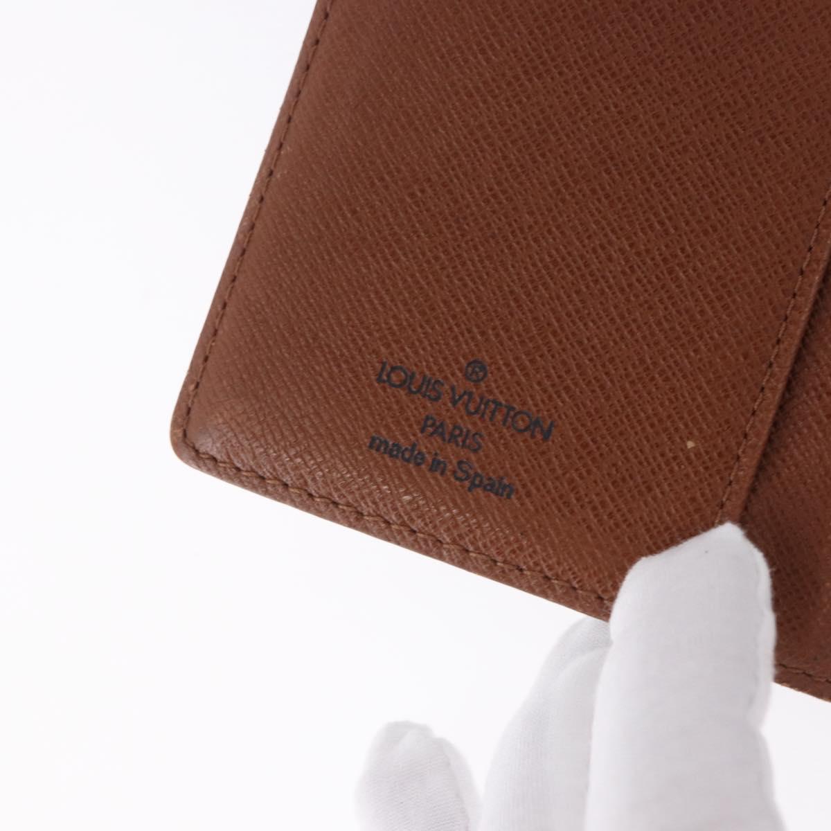 LOUIS VUITTON Monogram Agenda PM Day Planner Cover R20005 LV Auth BA14337