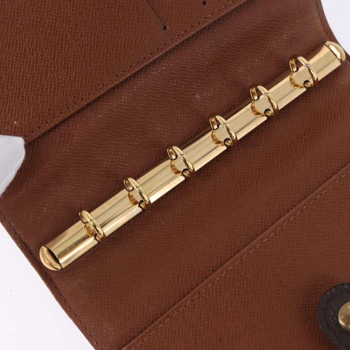 LOUIS VUITTON Monogram Agenda PM Day Planner Cover R20005 LV Auth BA14337