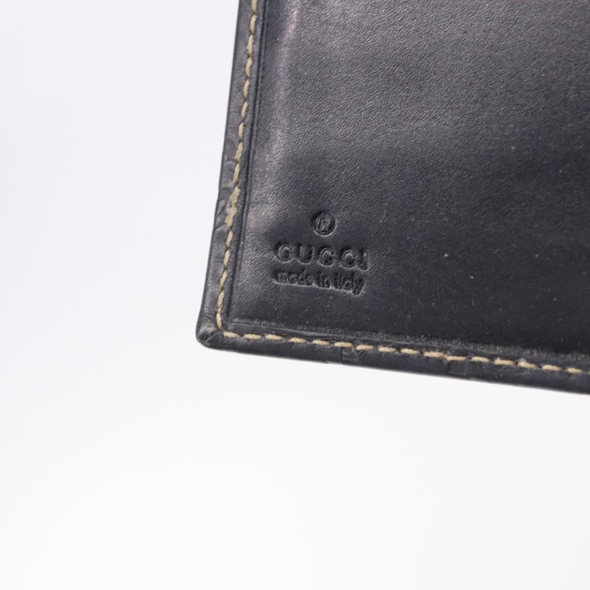 GUCCI Micro GG Guccissima Day Planner Cover Leather Navy 115240 Auth BA14338