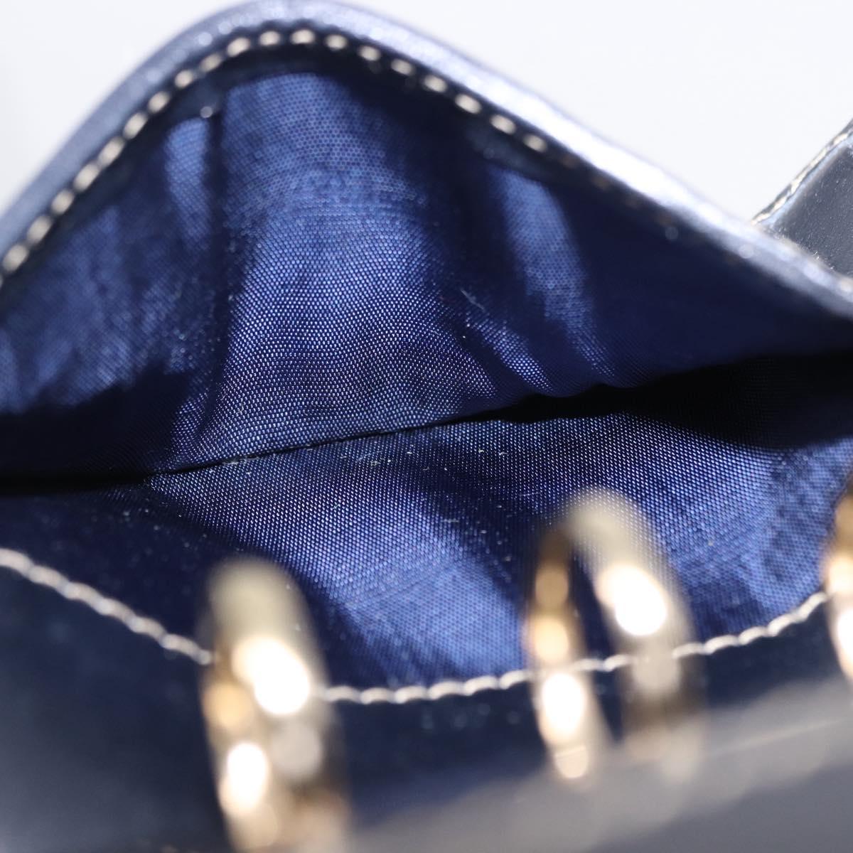 GUCCI Micro GG Guccissima Day Planner Cover Leather Navy 115240 Auth BA14338