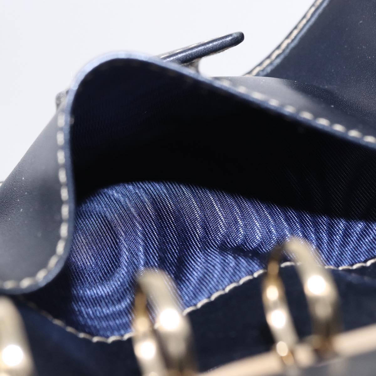 GUCCI Micro GG Guccissima Day Planner Cover Leather Navy 115240 Auth BA14338