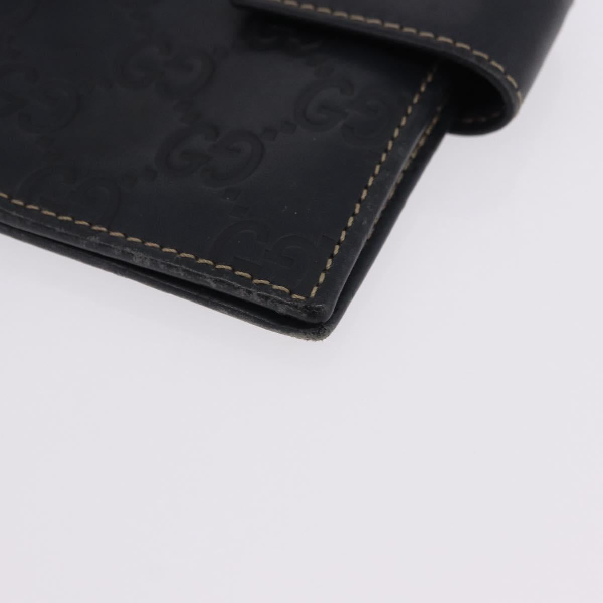 GUCCI Micro GG Guccissima Day Planner Cover Leather Navy 115240 Auth BA14338