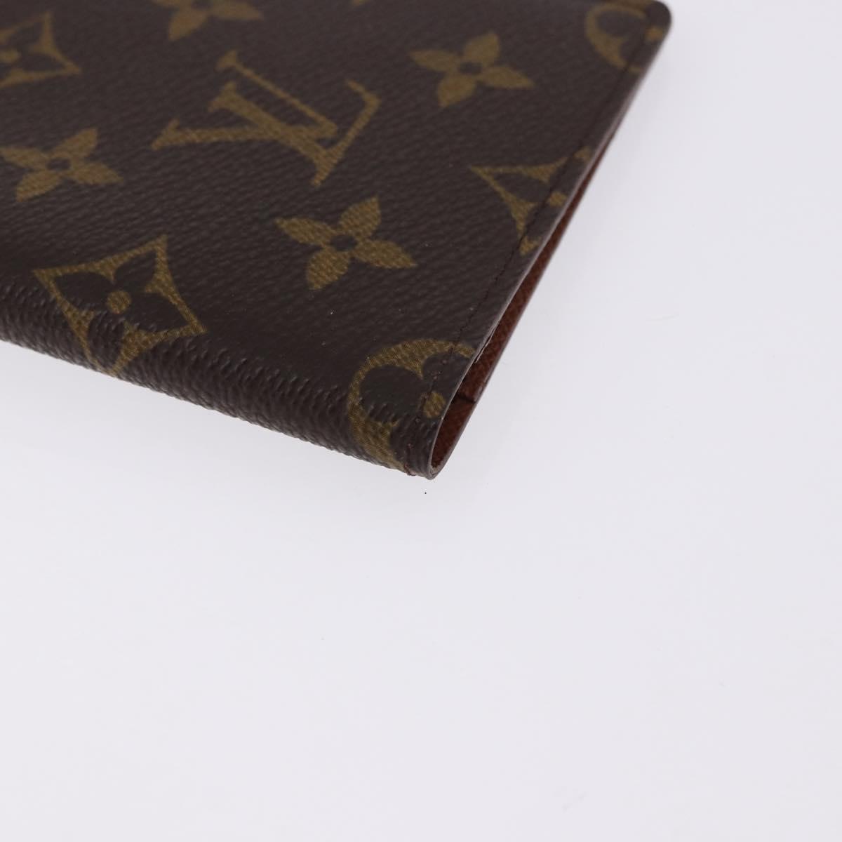 LOUIS VUITTON Monogram Agenda Poche Note Cover R20503 LV Auth BA14339