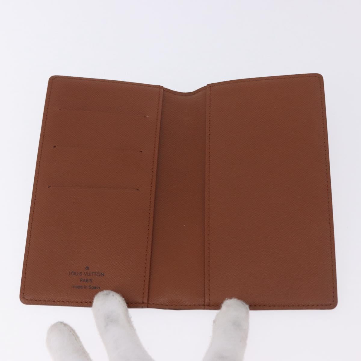 LOUIS VUITTON Monogram Agenda Poche Note Cover R20503 LV Auth BA14339