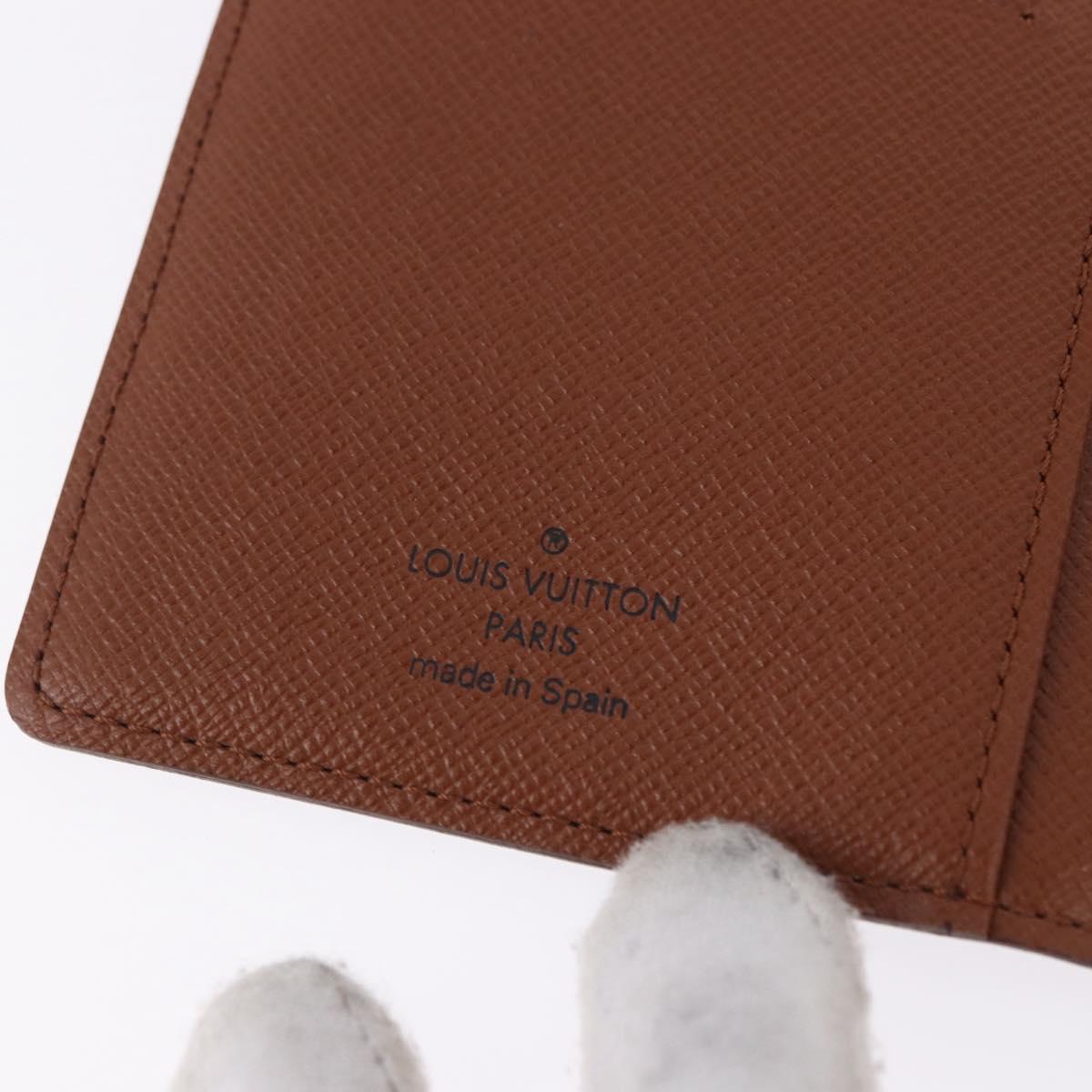 LOUIS VUITTON Monogram Agenda Poche Note Cover R20503 LV Auth BA14339