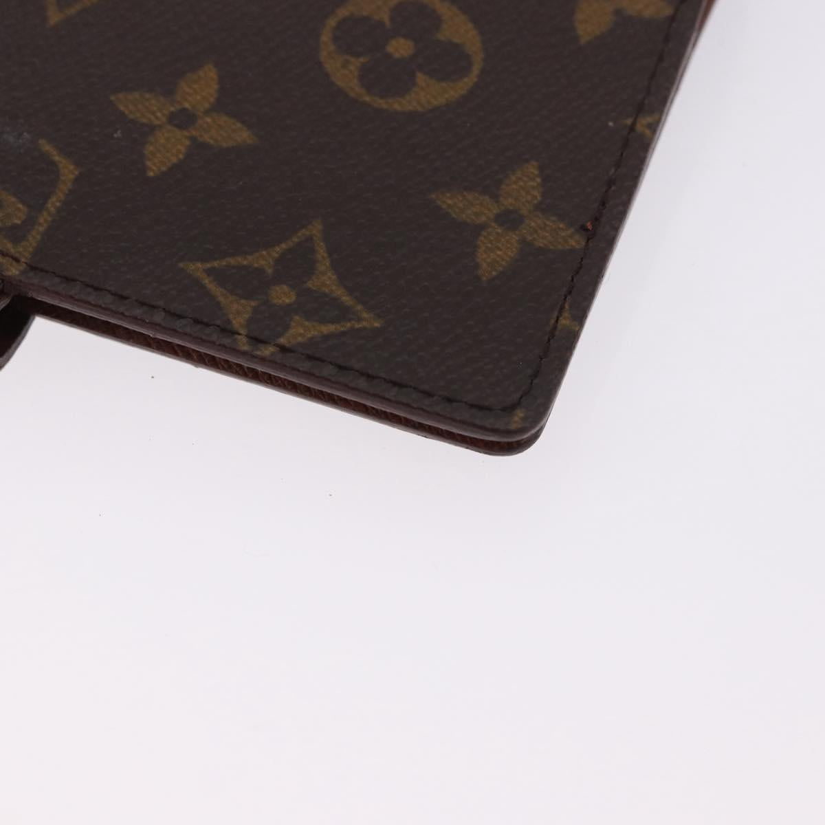 LOUIS VUITTON Monogram Agenda PM Day Planner Cover R20005 LV Auth BA14340