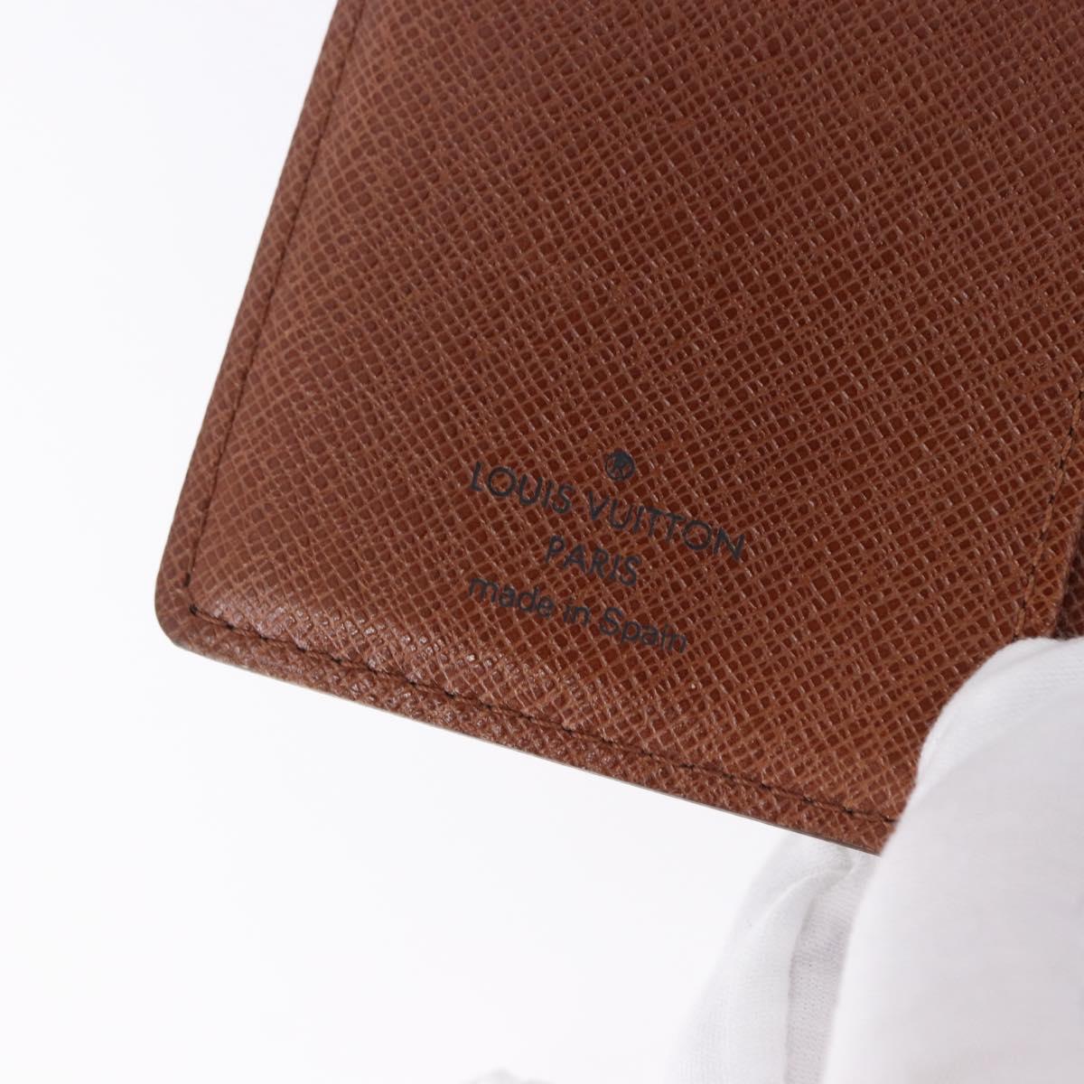LOUIS VUITTON Monogram Agenda PM Day Planner Cover R20005 LV Auth BA14340