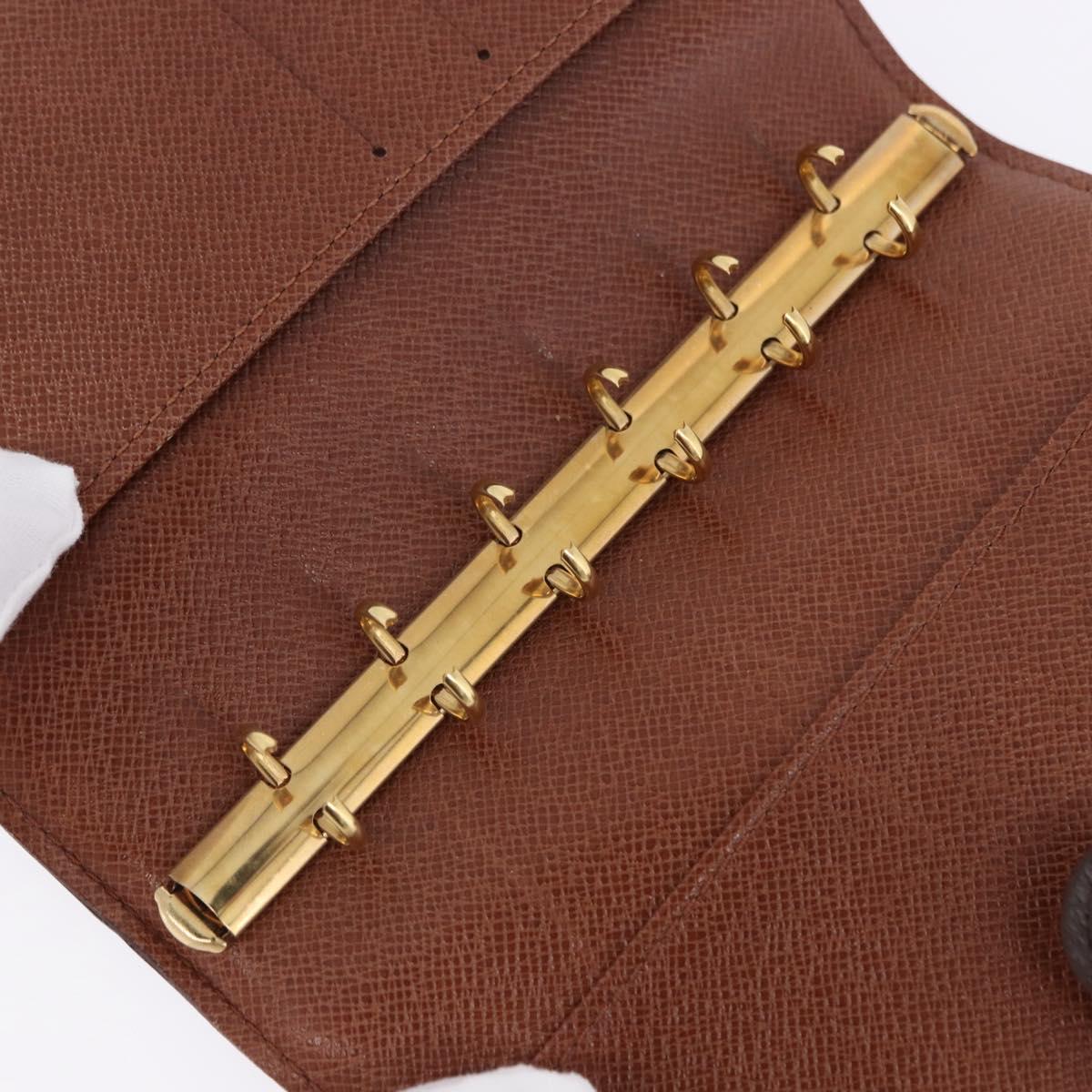 LOUIS VUITTON Monogram Agenda PM Day Planner Cover R20005 LV Auth BA14340