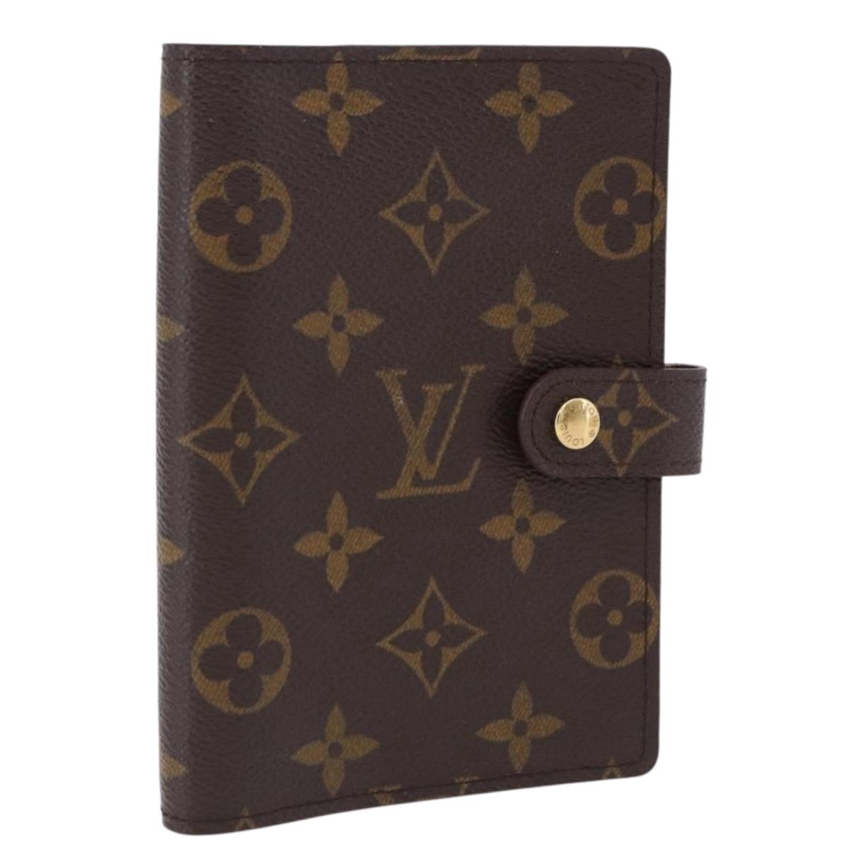 LOUIS VUITTON Monogram Agenda PM Day Planner Cover R20005 LV Auth BA14340
