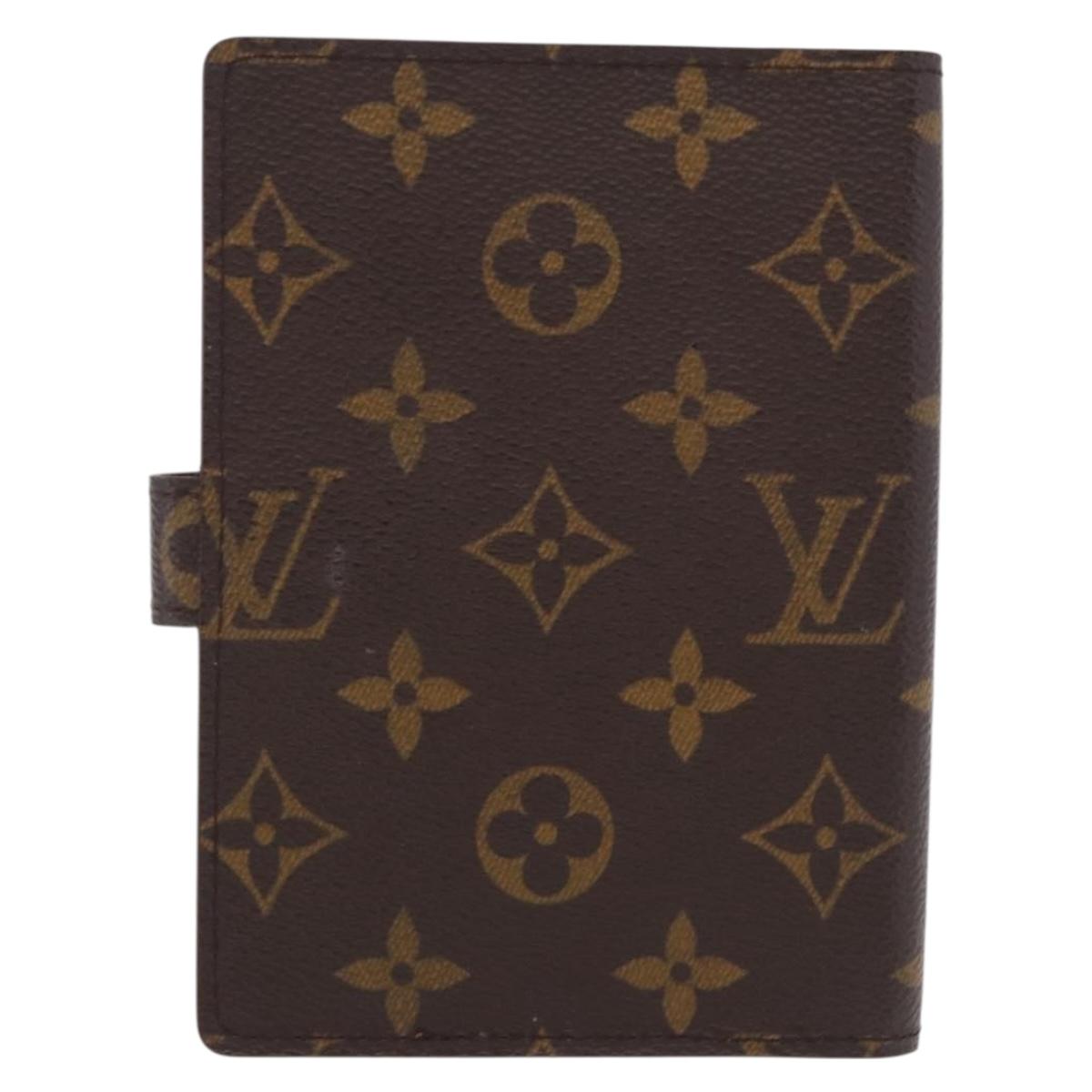 LOUIS VUITTON Monogram Agenda PM Day Planner Cover R20005 LV Auth BA14340