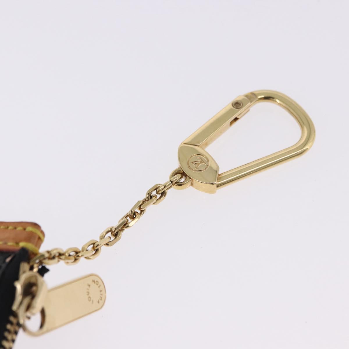 LOUIS VUITTON Monogram Multicolor Pochette Cles Purse Black M13664 Auth BA14342V