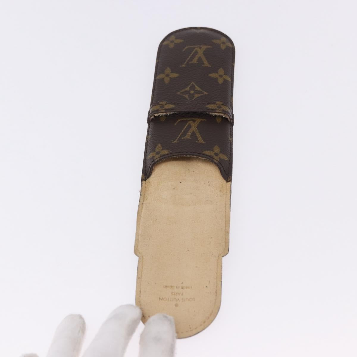 LOUIS VUITTON Monogram Etui Stilo Pen Case M62990 LV Auth BA14343