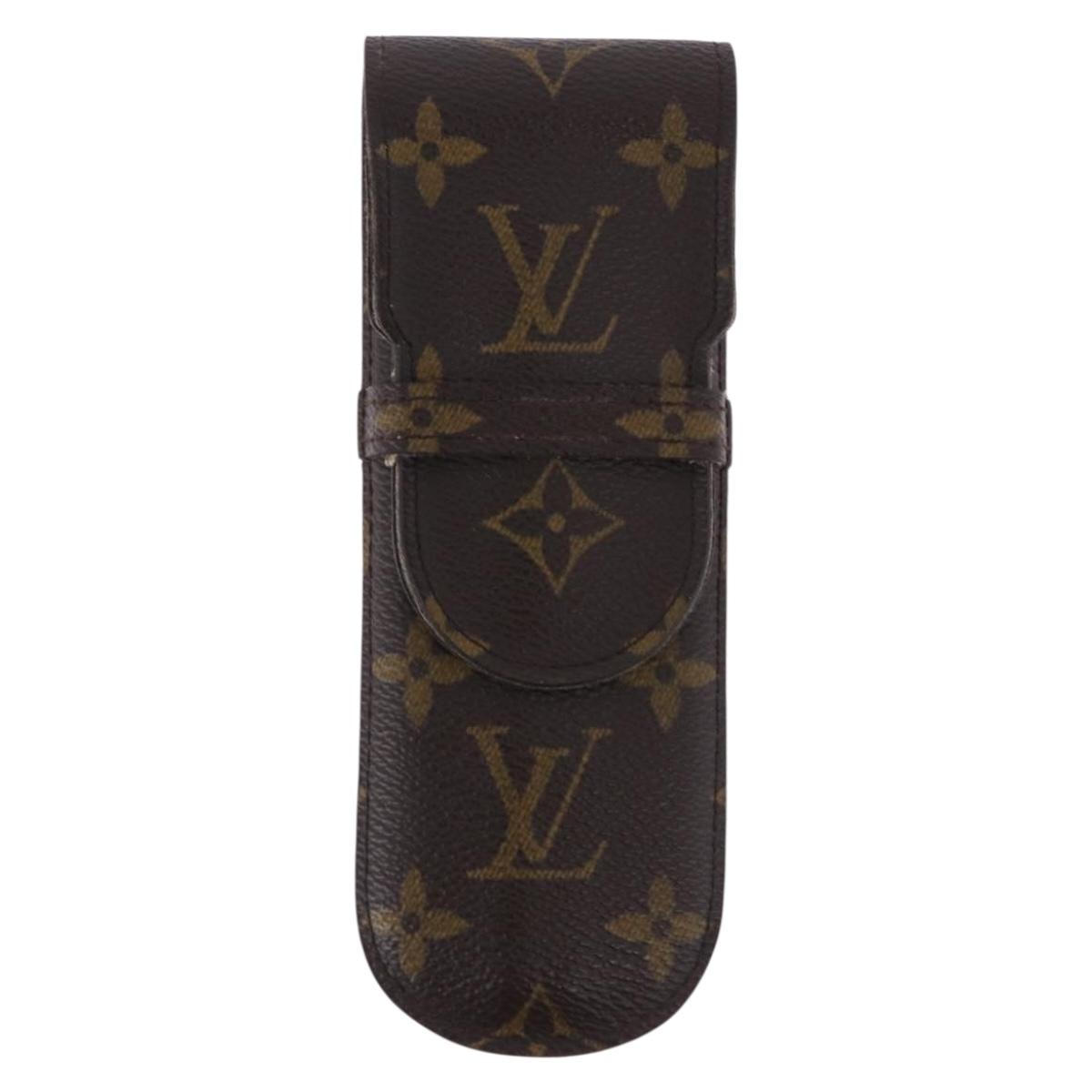 LOUIS VUITTON Monogram Etui Stilo Pen Case M62990 LV Auth BA14343