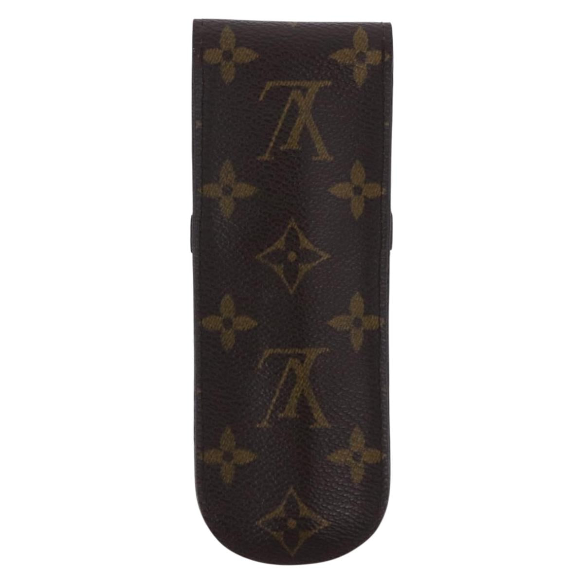 LOUIS VUITTON Monogram Etui Stilo Pen Case M62990 LV Auth BA14343