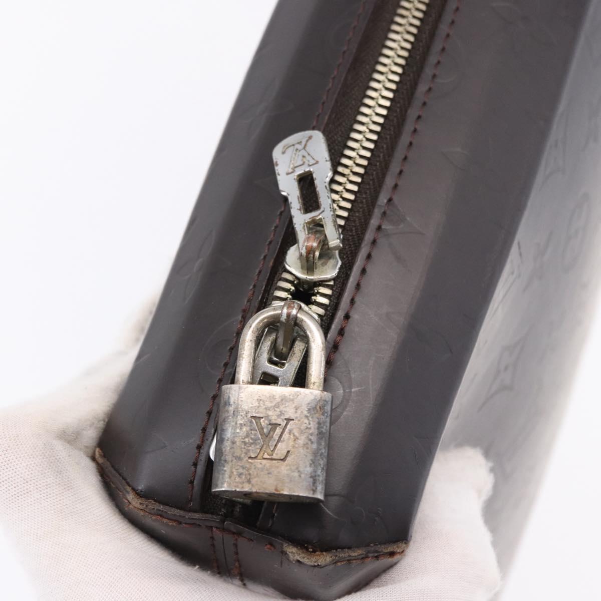 LOUIS VUITTON Monogram Grasse Erwin Hand Bag Brown M46580 LV Auth BA14350