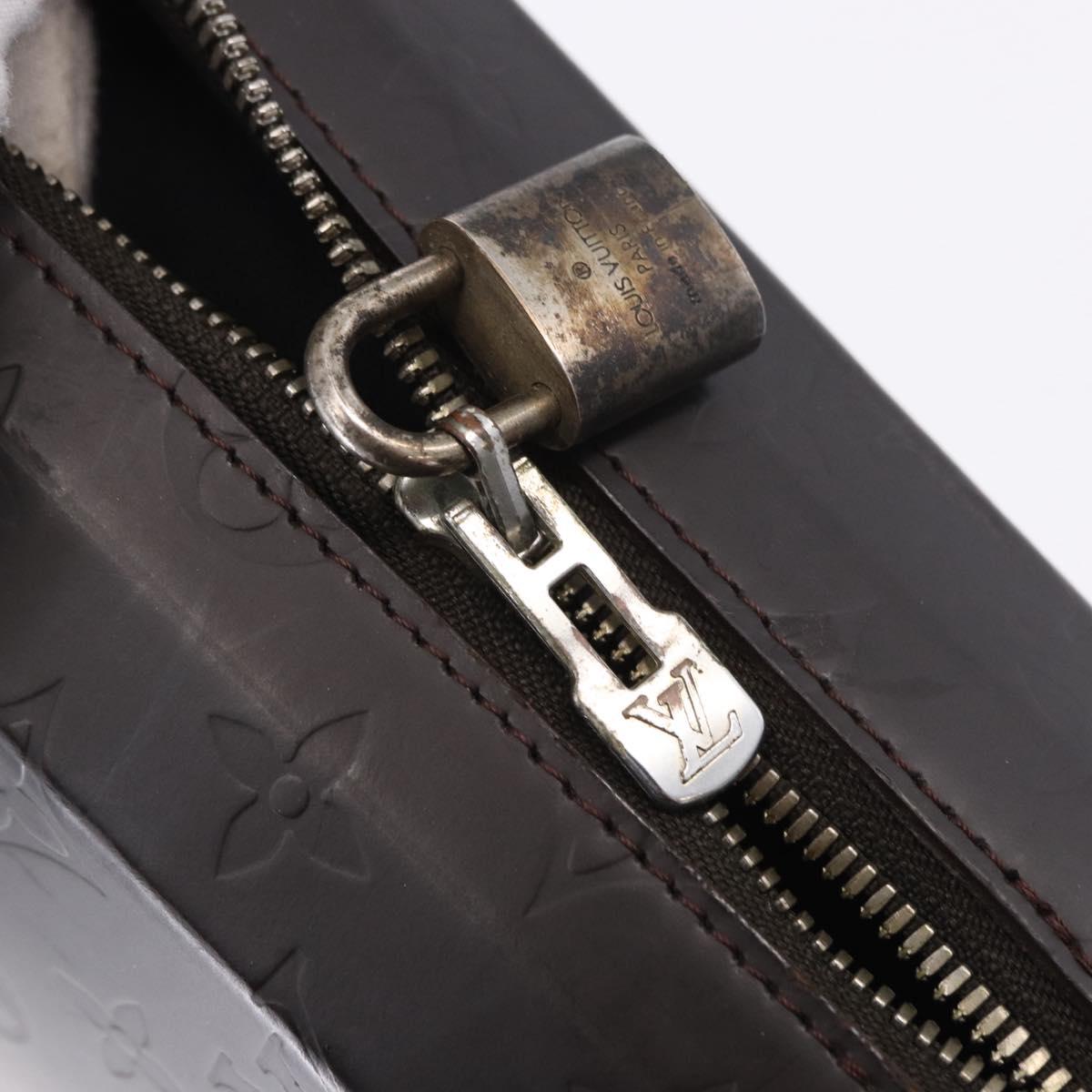 LOUIS VUITTON Monogram Grasse Erwin Hand Bag Brown M46580 LV Auth BA14350