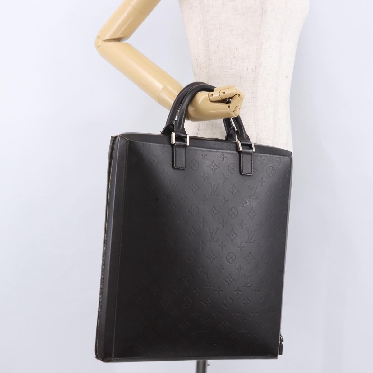 LOUIS VUITTON Monogram Grasse Erwin Hand Bag Brown M46580 LV Auth BA14350