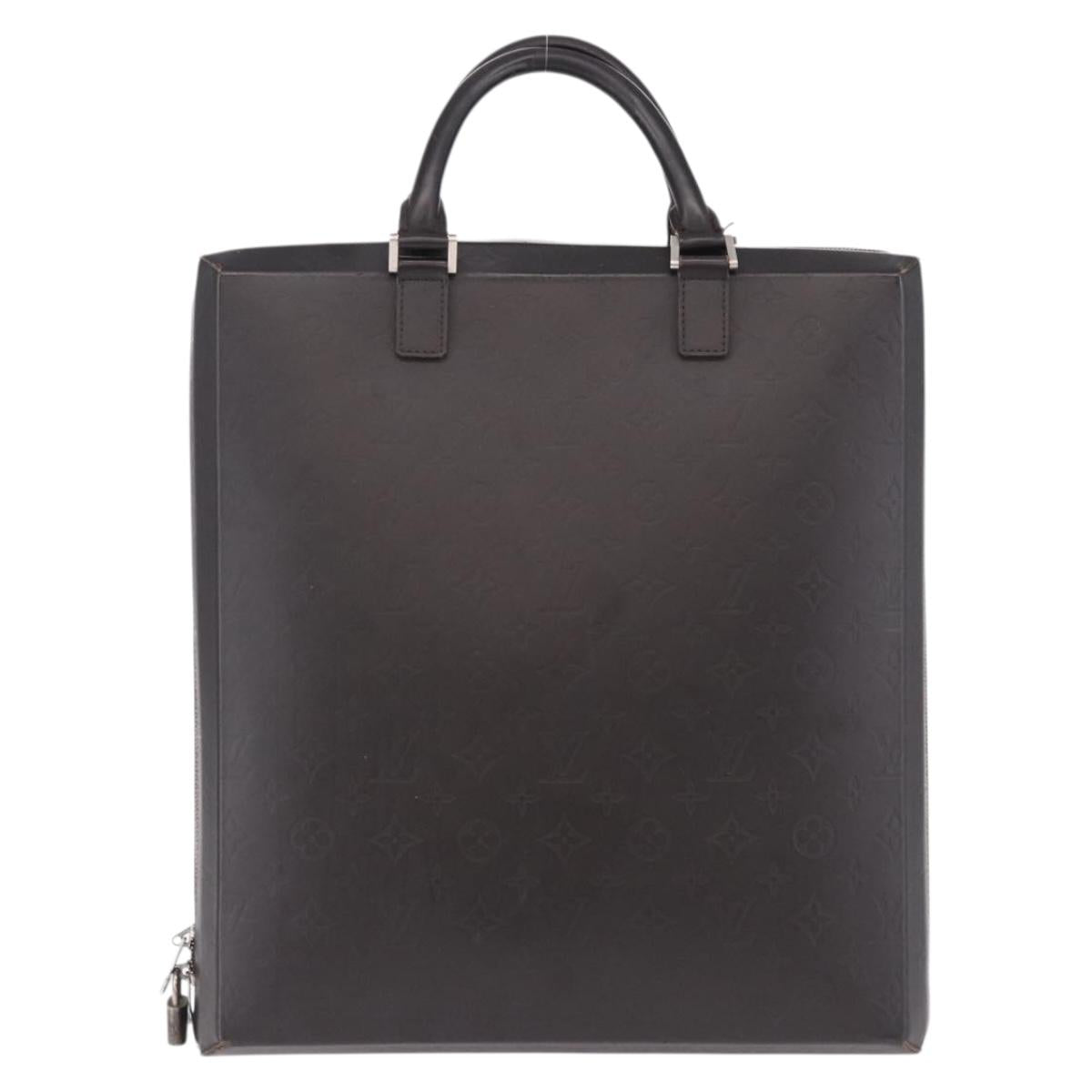 LOUIS VUITTON Monogram Grasse Erwin Hand Bag Brown M46580 LV Auth BA14350