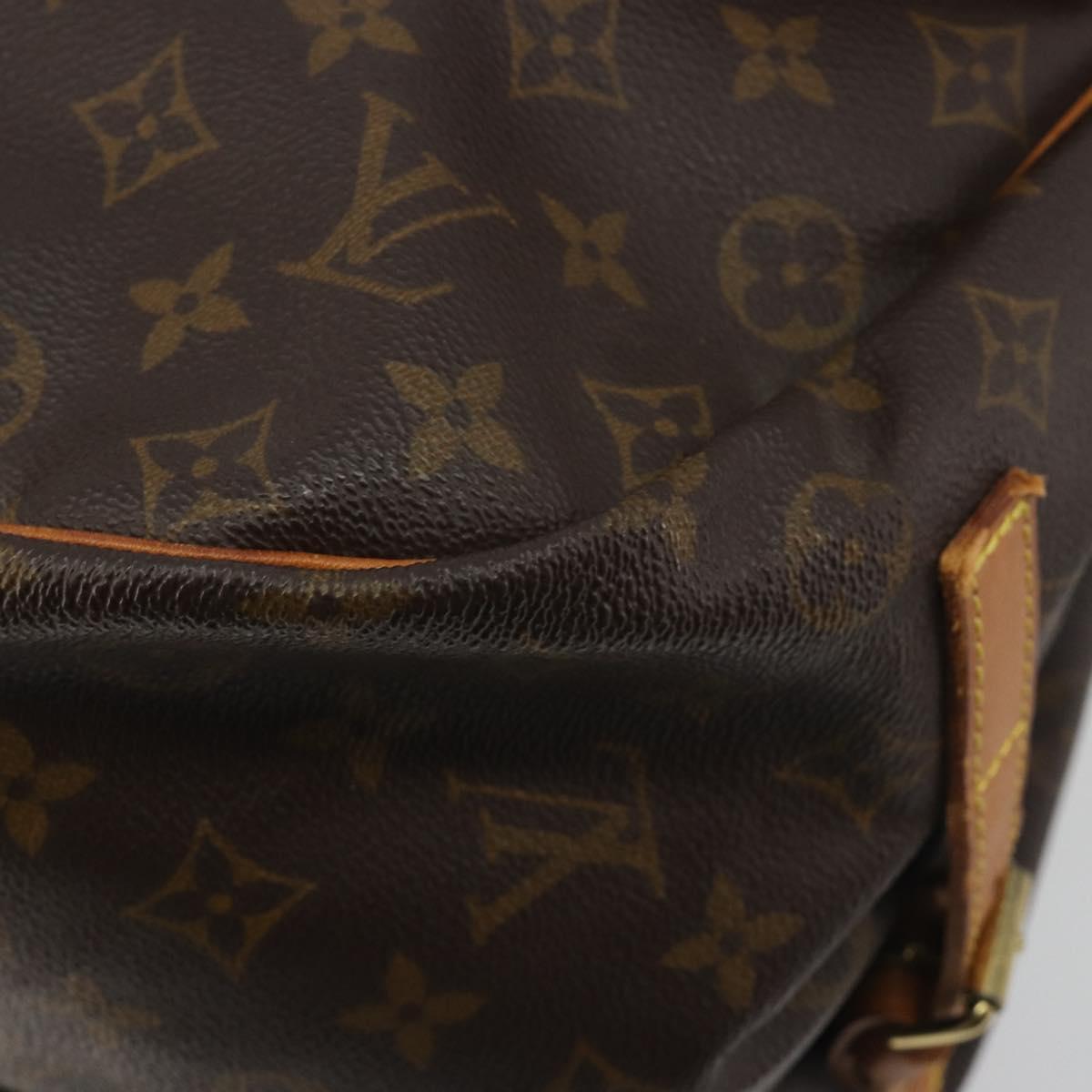 LOUIS VUITTON Monogram Saumur 35 Shoulder Bag M42254 LV Auth BA14354
