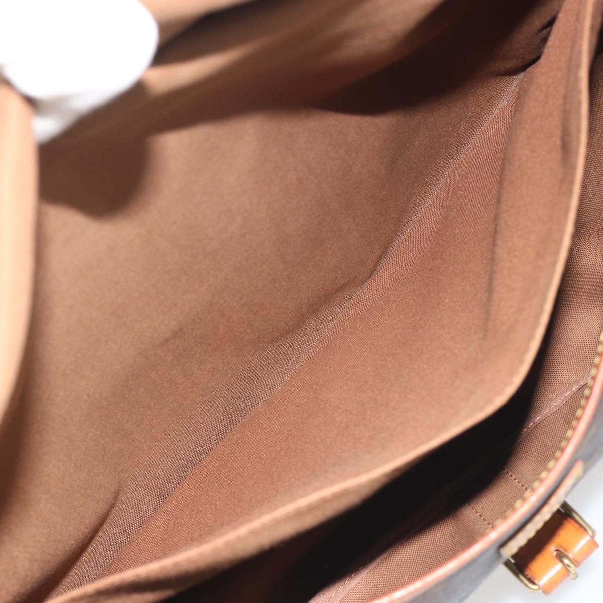 LOUIS VUITTON Monogram Saumur 35 Shoulder Bag M42254 LV Auth BA14354