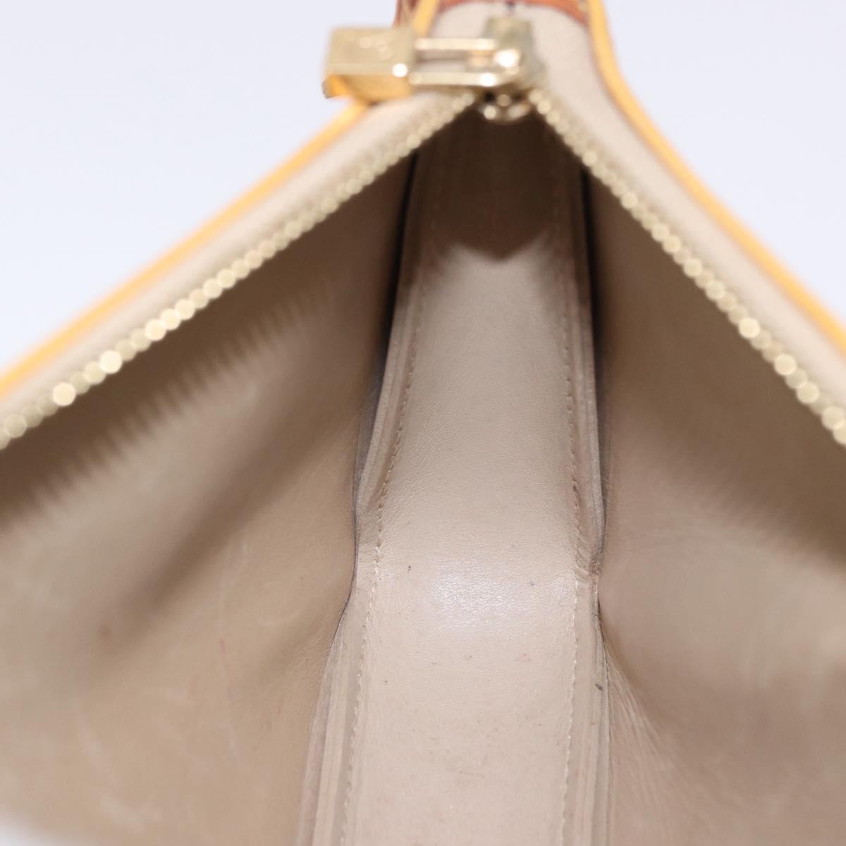 LOUIS VUITTON Monogram Vernis Lexington Pouch Beige M91010 LV Auth BA14356