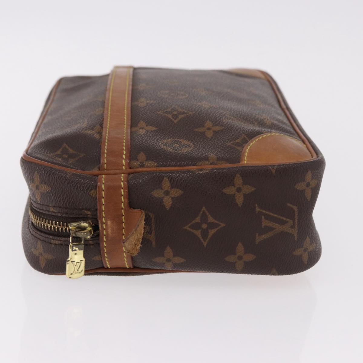 LOUIS VUITTON Monogram Compiegne 28 Clutch Bag M51845 LV Auth BA14359