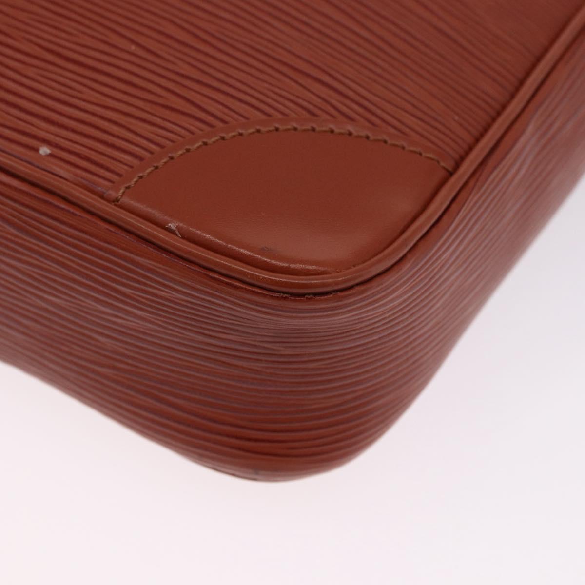 LOUIS VUITTON Epi Danube Shoulder Bag Brown M51694 LV Auth BA14360